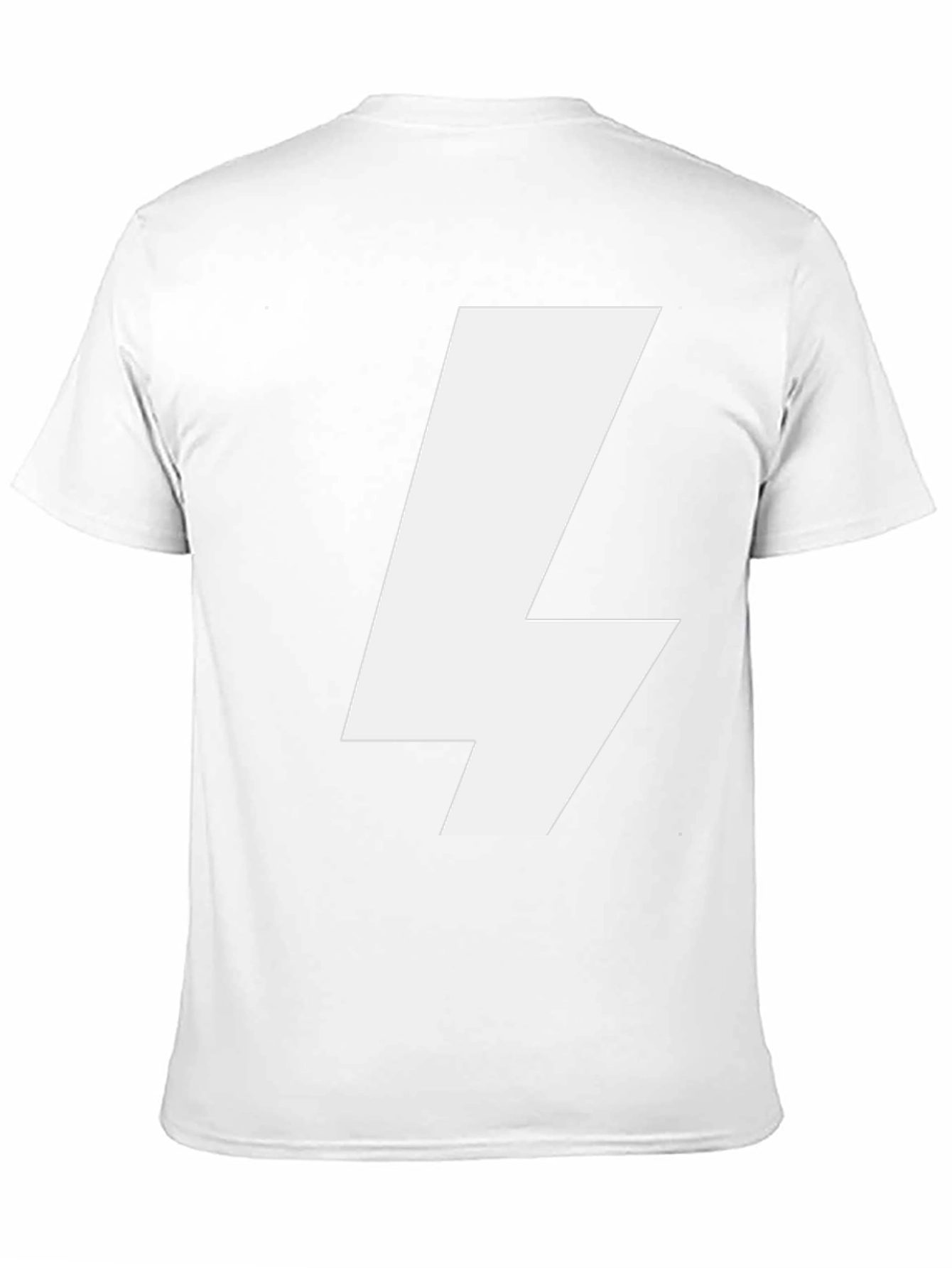 Bold Lightning Bolt Graphic Tee - Black