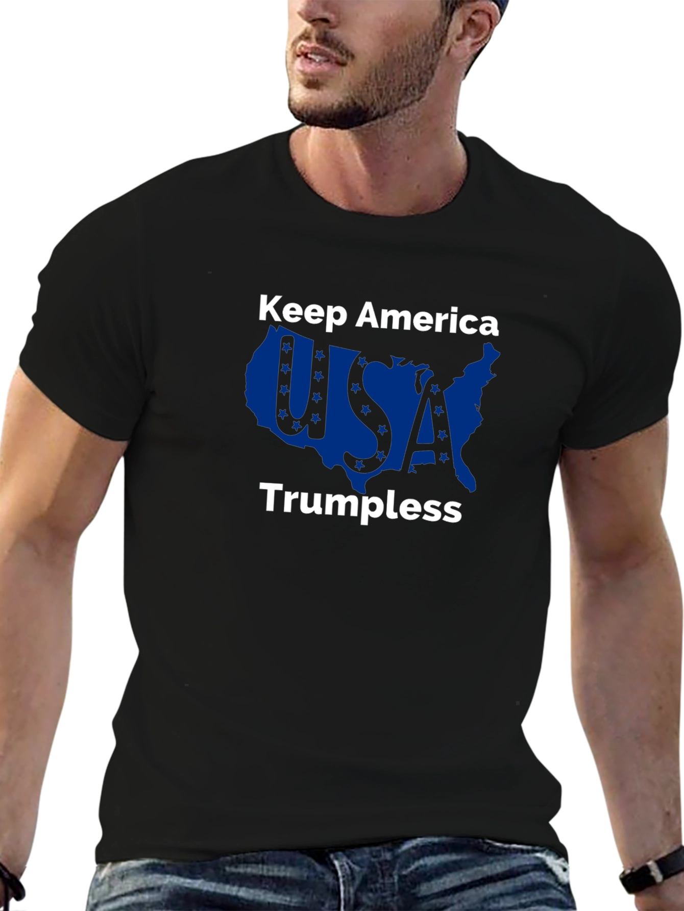 Keep America Trumpless Black Graphic Tee