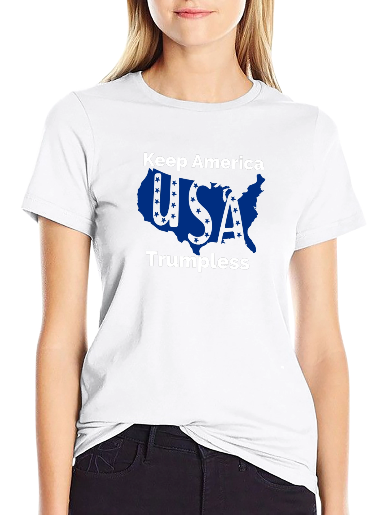Keep America Trumpless Black Graphic Tee