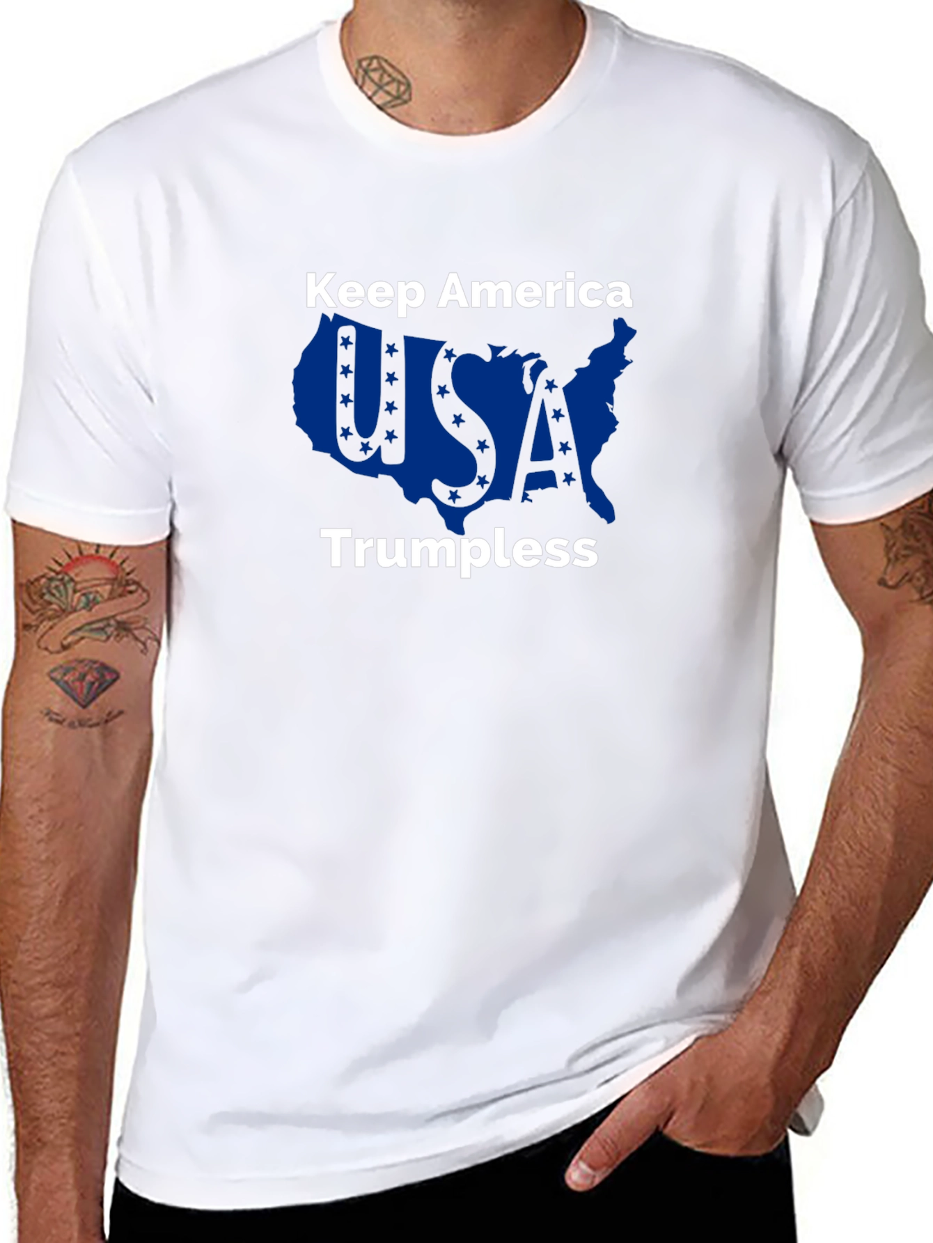 Keep America Trumpless Black Graphic Tee