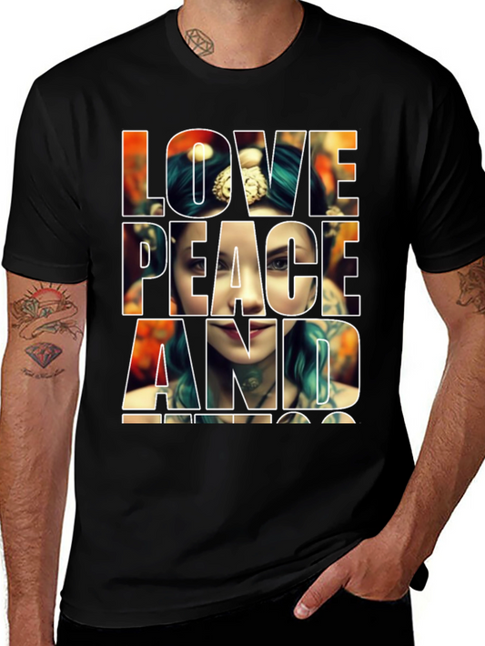 Love Peace Tattoo Tee