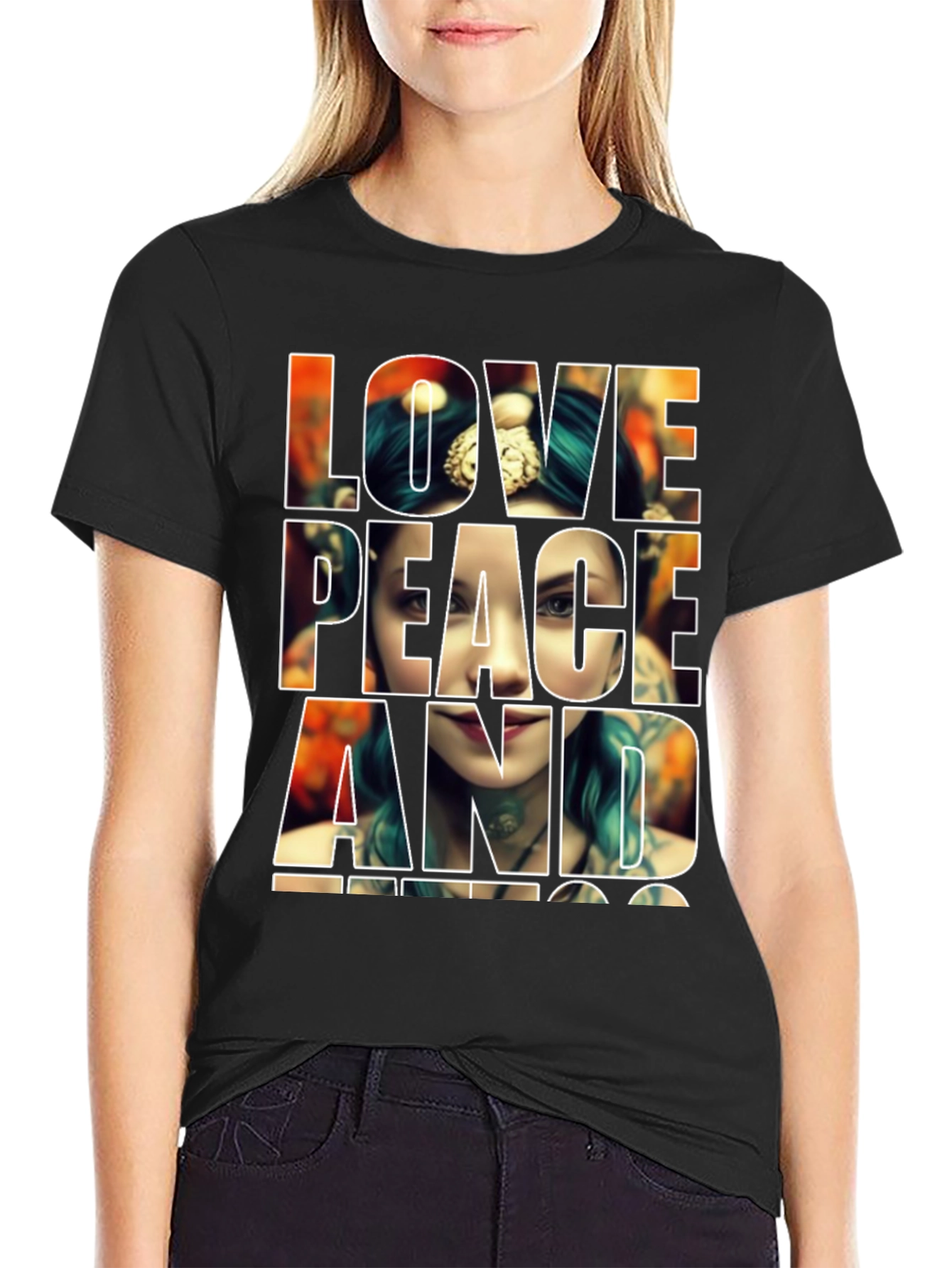 Love Peace Tattoo Tee