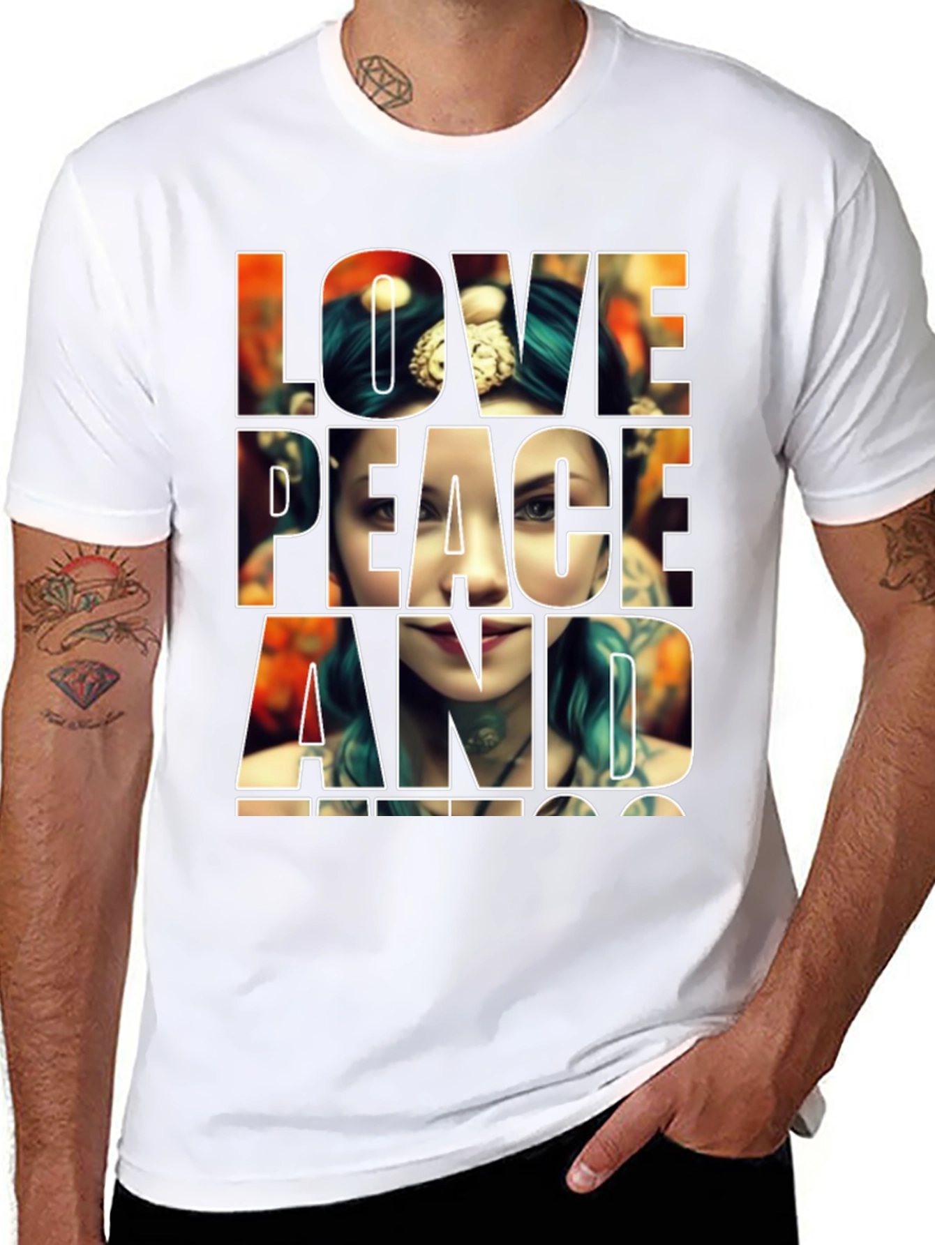 Love Peace Tattoo Tee