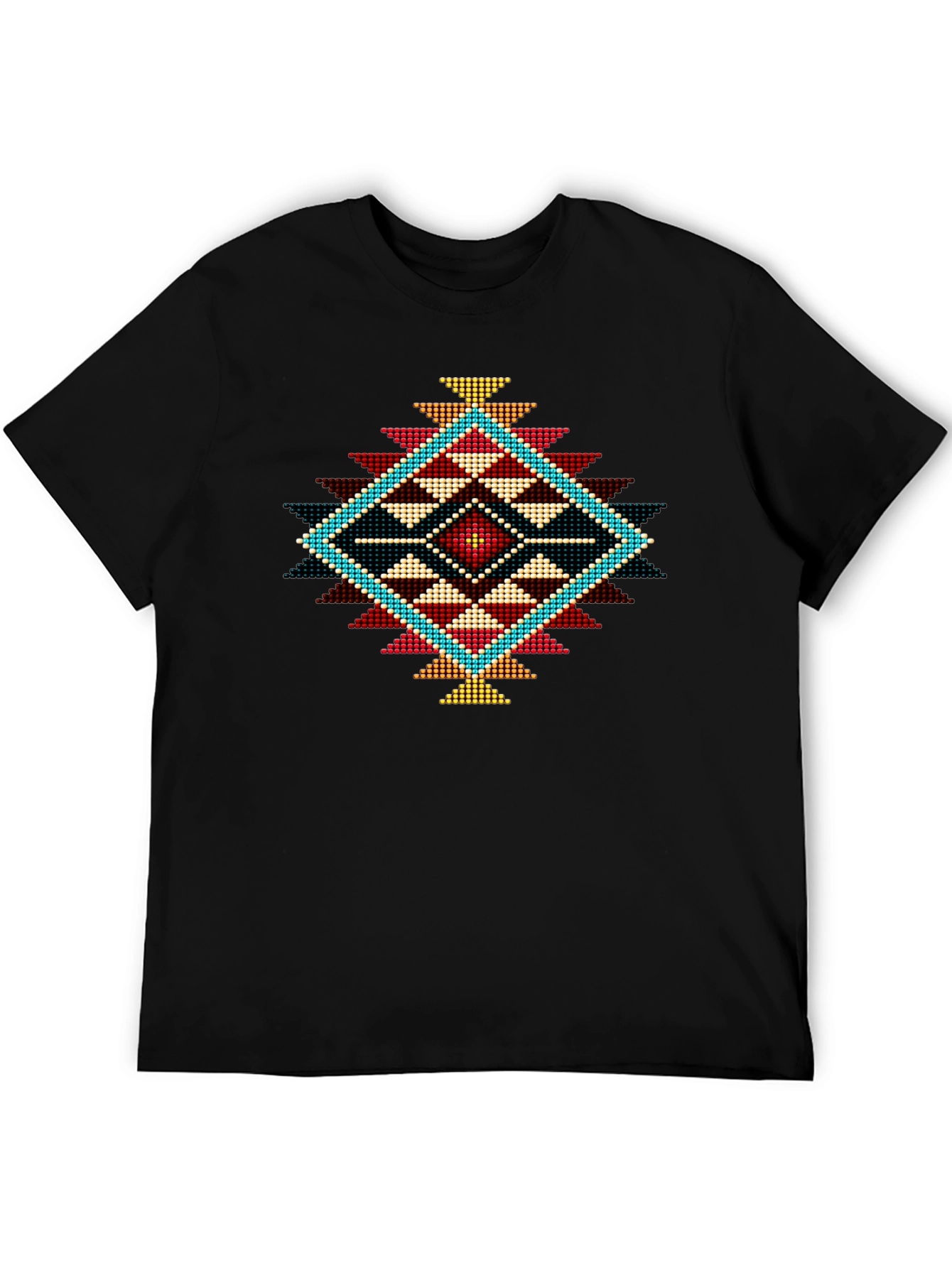 Geometric Diamond Print Tee