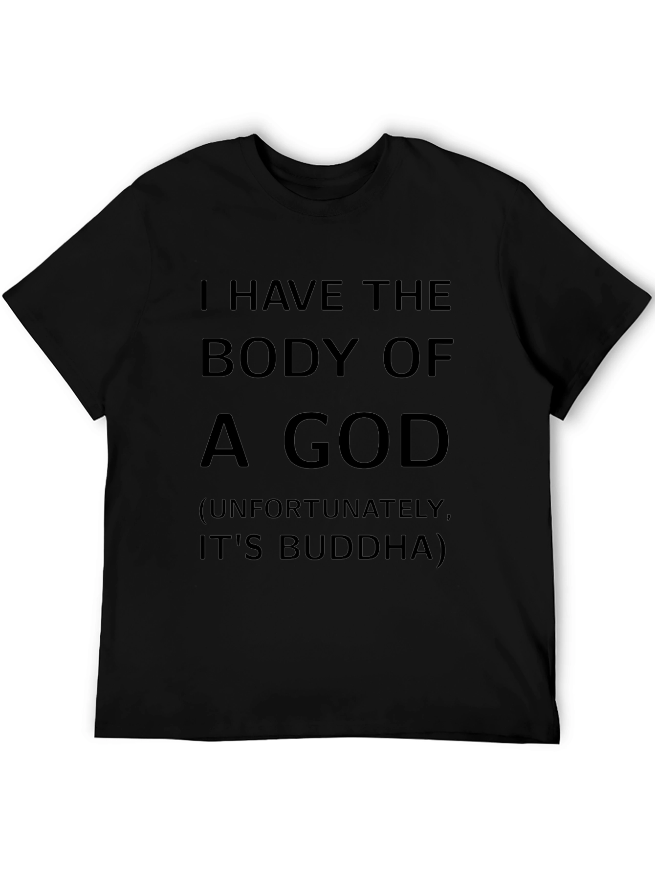 Funny Buddha Body Graphic T-Shirt