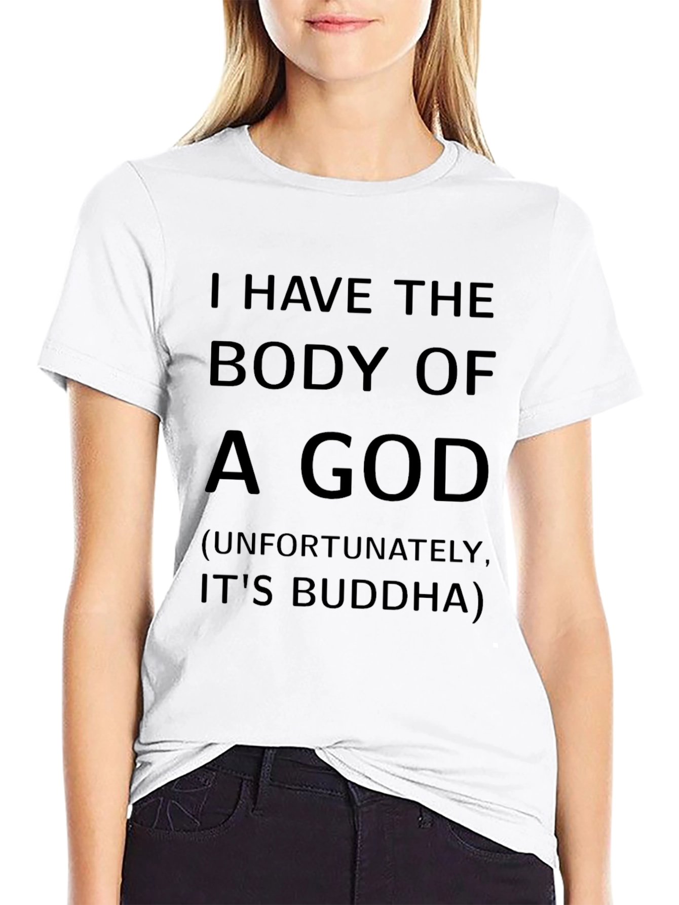Funny Buddha Body Graphic T-Shirt