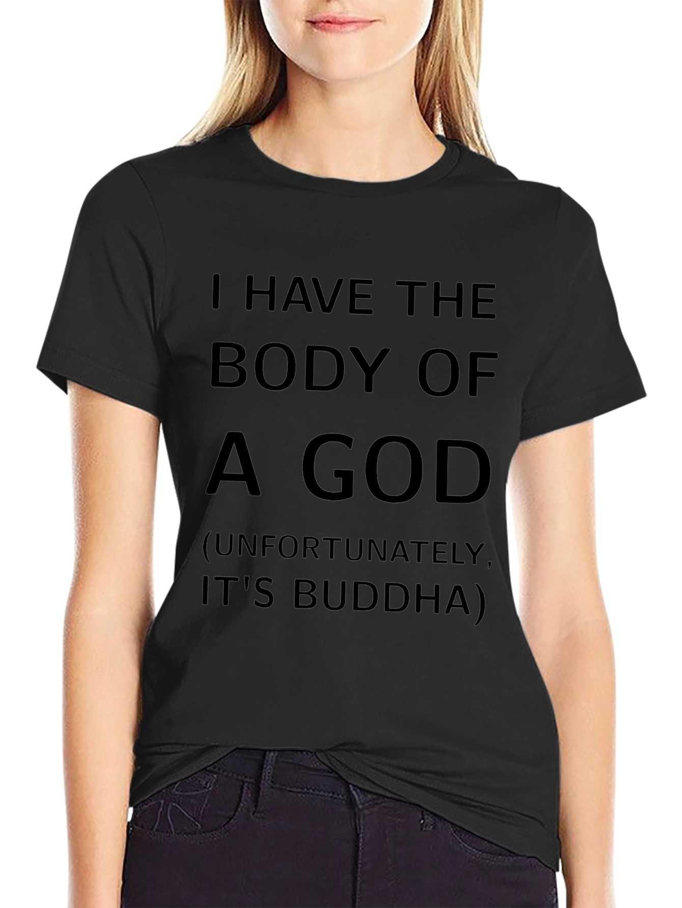 Funny Buddha Body Graphic T-Shirt