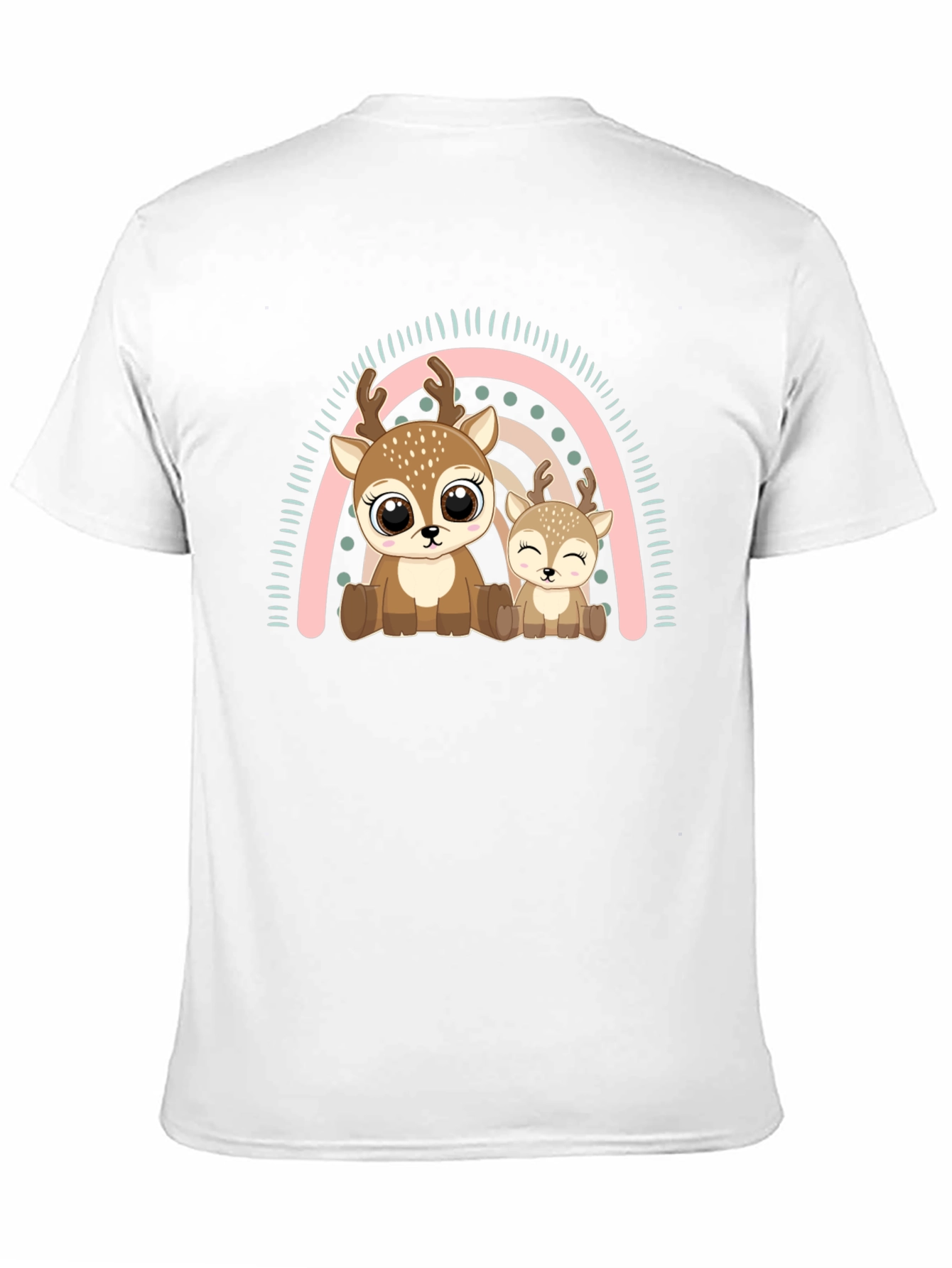 Cute Deer Rainbow Graphic Tee