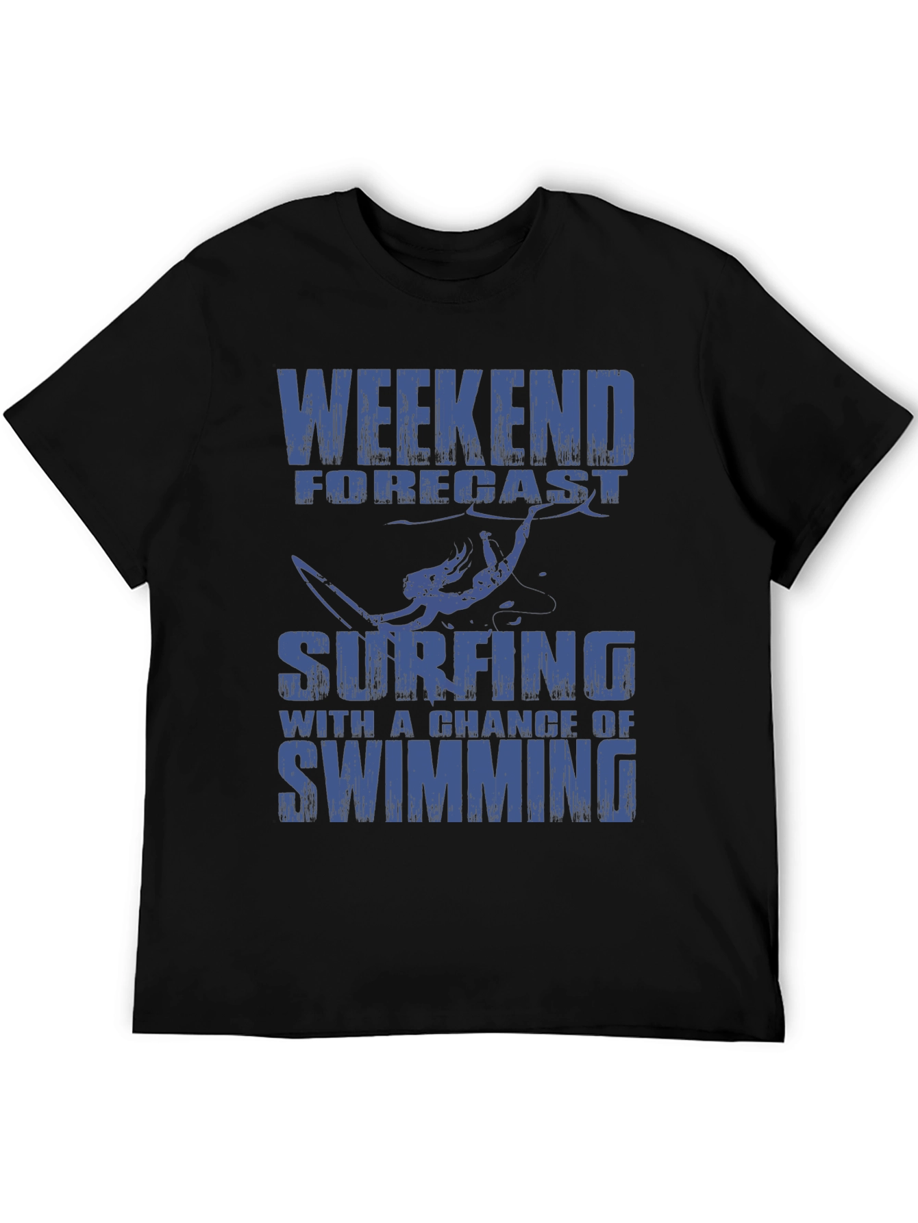 Surfing Weekend Forecast Mens Graphic T-Shirt