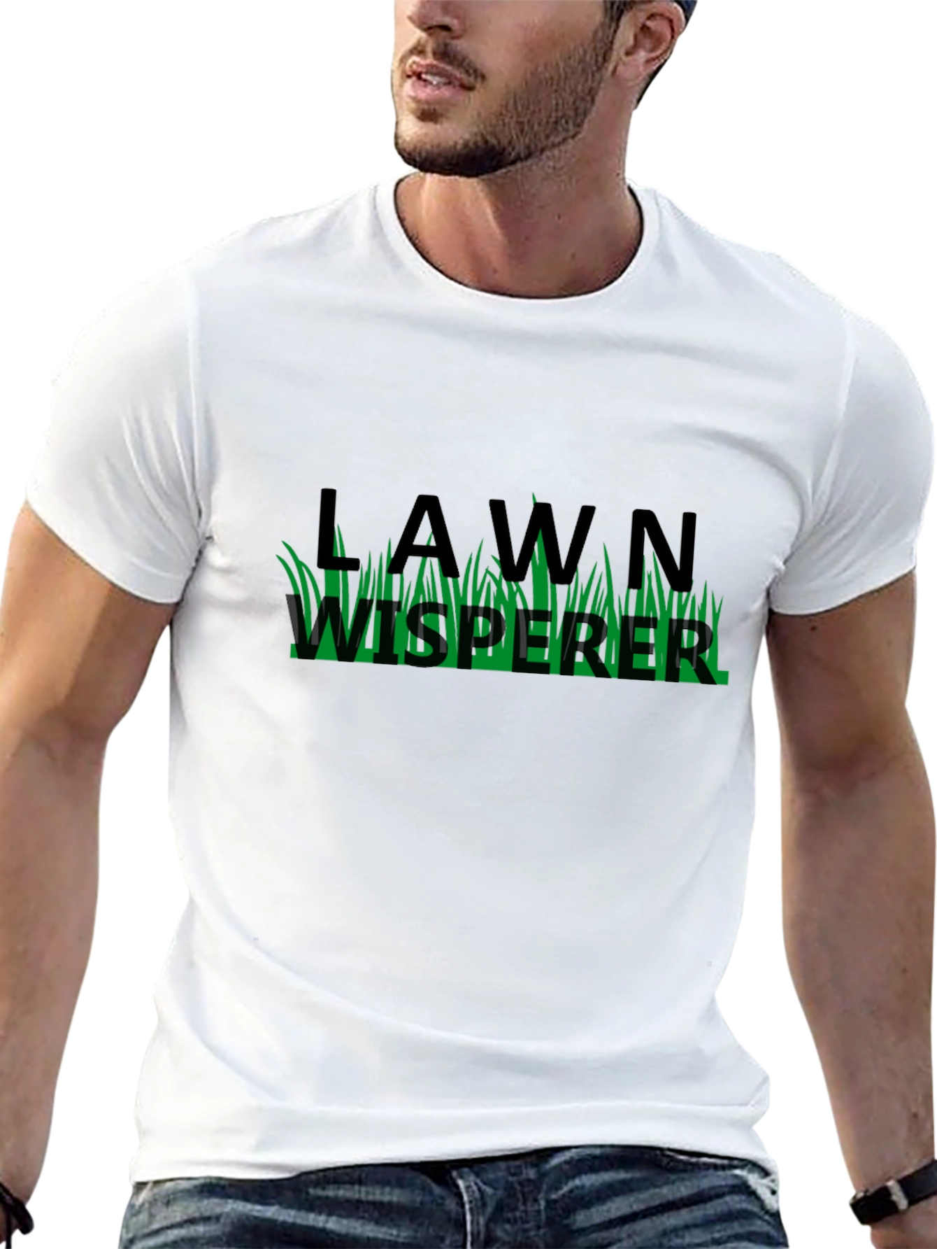 Lawn Whisperer T-Shirt - Black Cotton Blend
