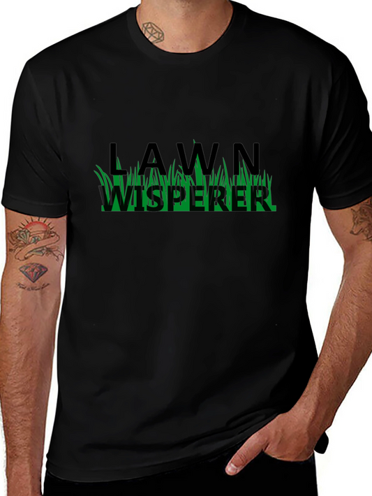 Lawn Whisperer T-Shirt - Black Cotton Blend