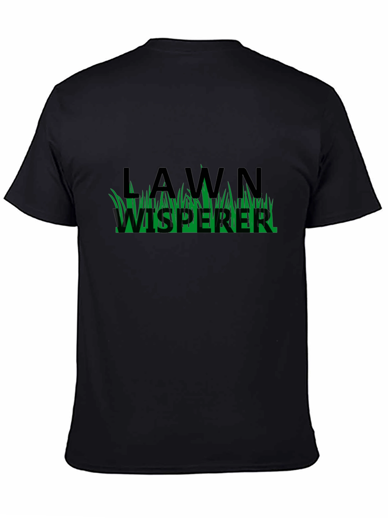Lawn Whisperer T-Shirt - Black Cotton Blend