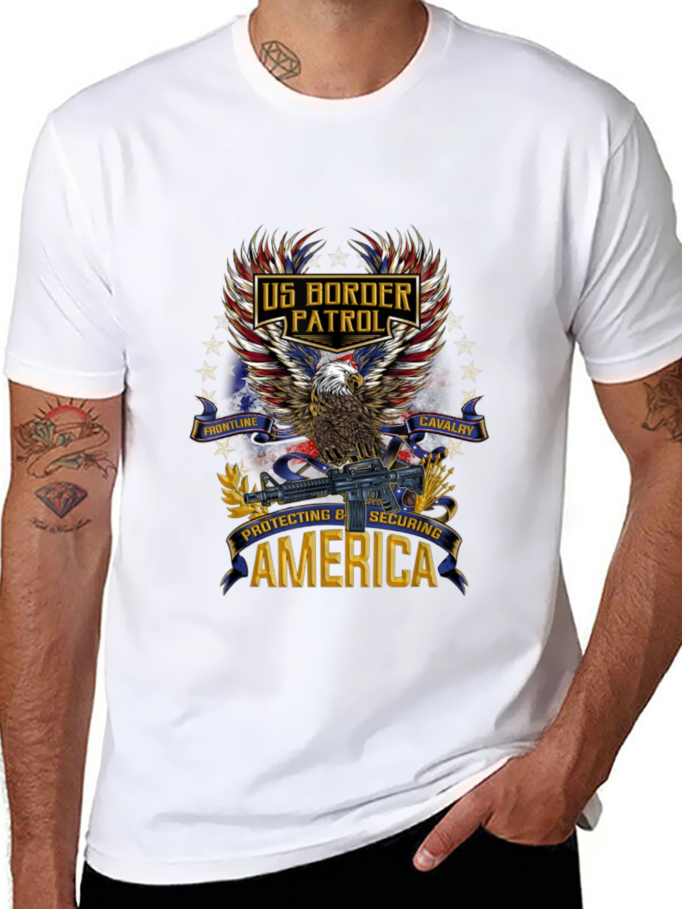 US Border Patrol Eagle Graphic T-Shirt