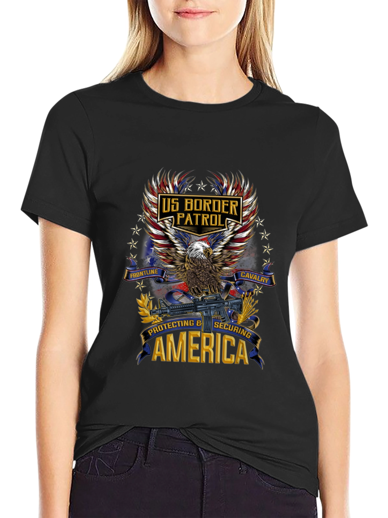US Border Patrol Eagle Graphic T-Shirt