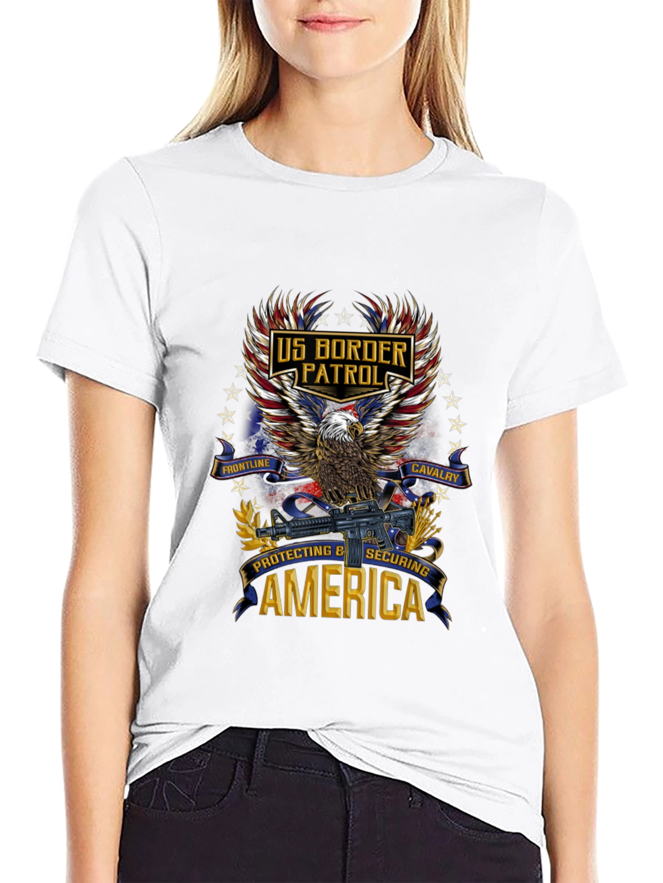 US Border Patrol Eagle Graphic T-Shirt