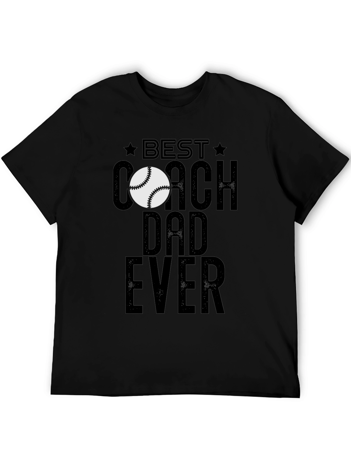 Best Coach Dad Ever T-Shirt Baseball Lover Fathers Day