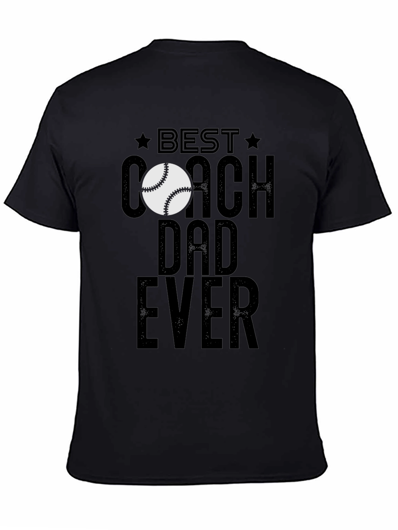 Best Coach Dad Ever T-Shirt Baseball Lover Fathers Day