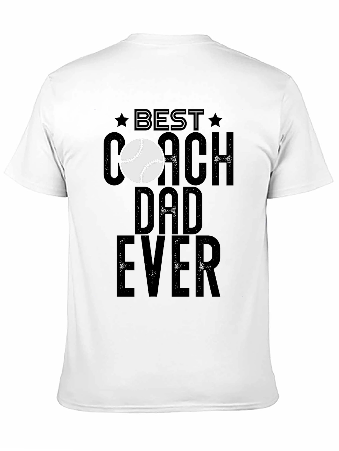 Best Coach Dad Ever T-Shirt Baseball Lover Fathers Day