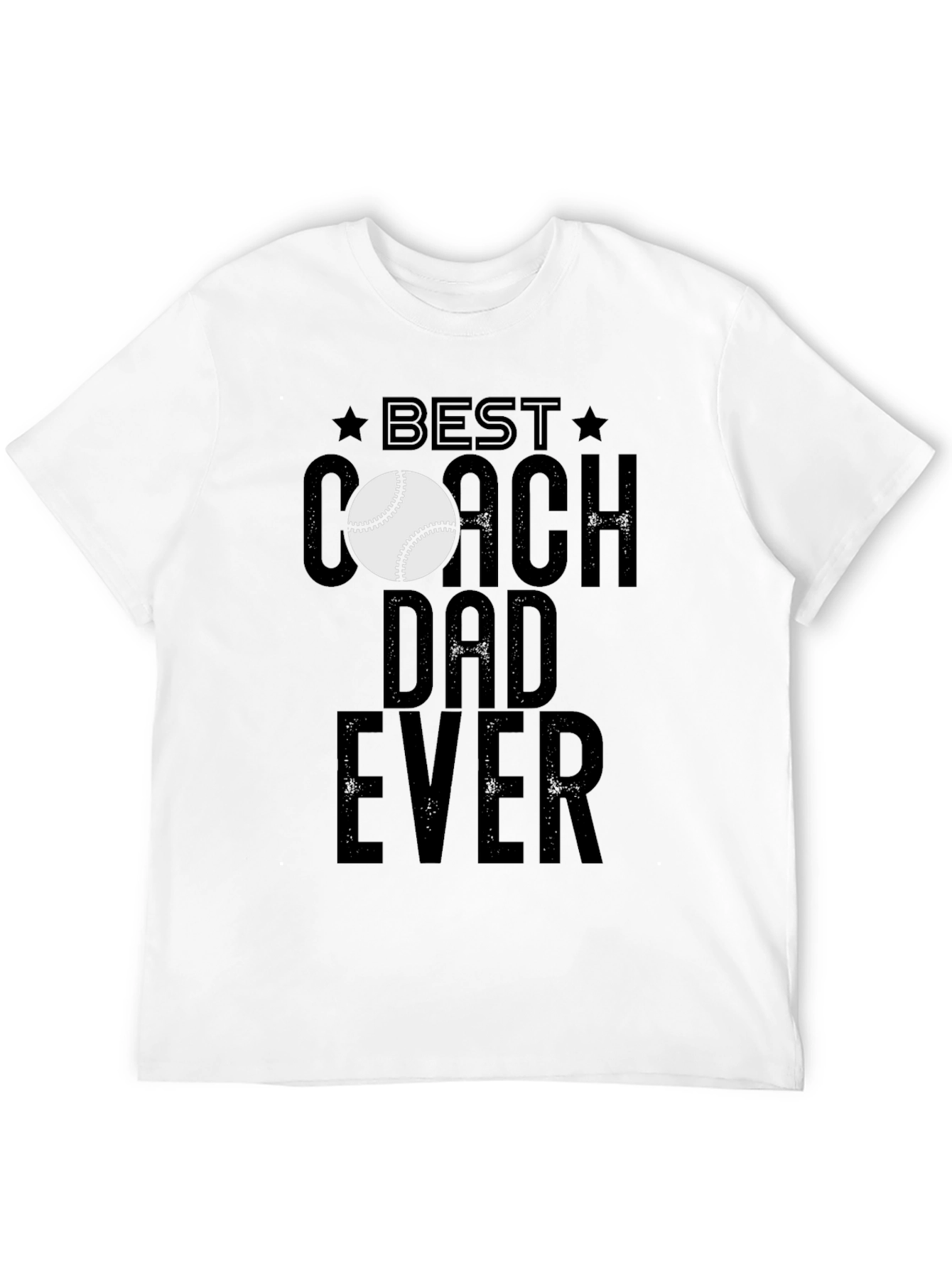 Best Coach Dad Ever T-Shirt Baseball Lover Fathers Day