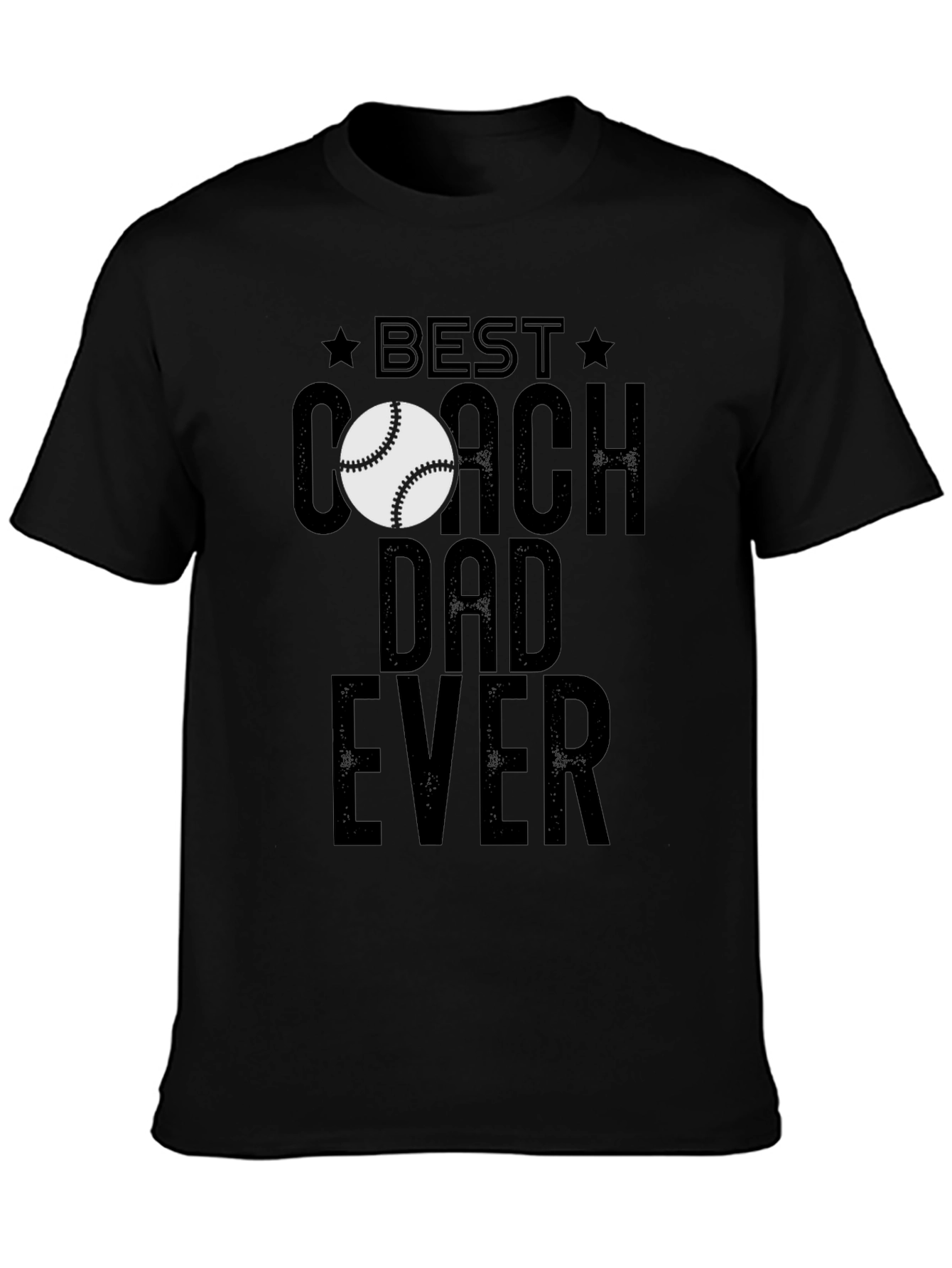 Best Coach Dad Ever T-Shirt Baseball Lover Fathers Day