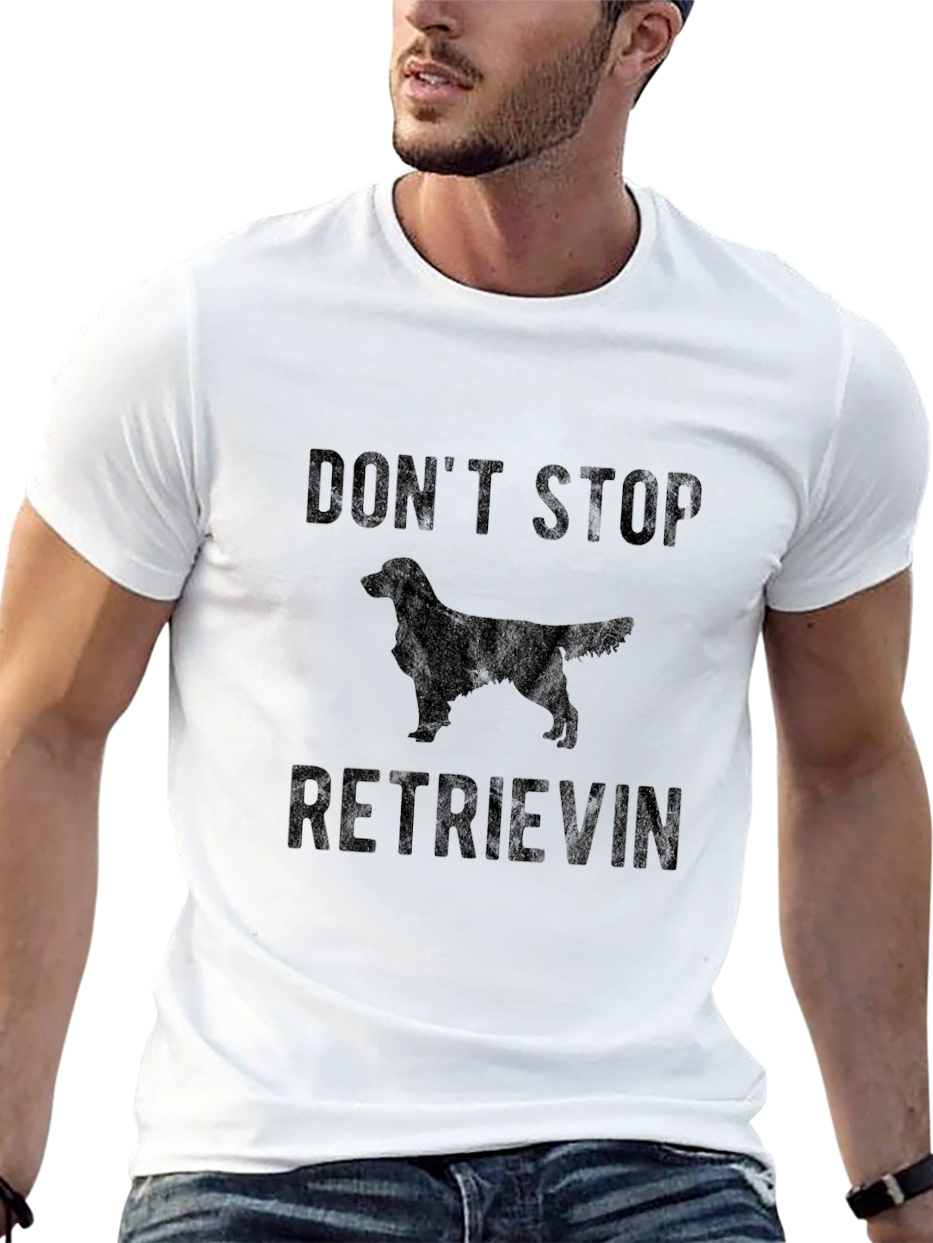 Dont Stop Retrievin Dog Graphic T-Shirt