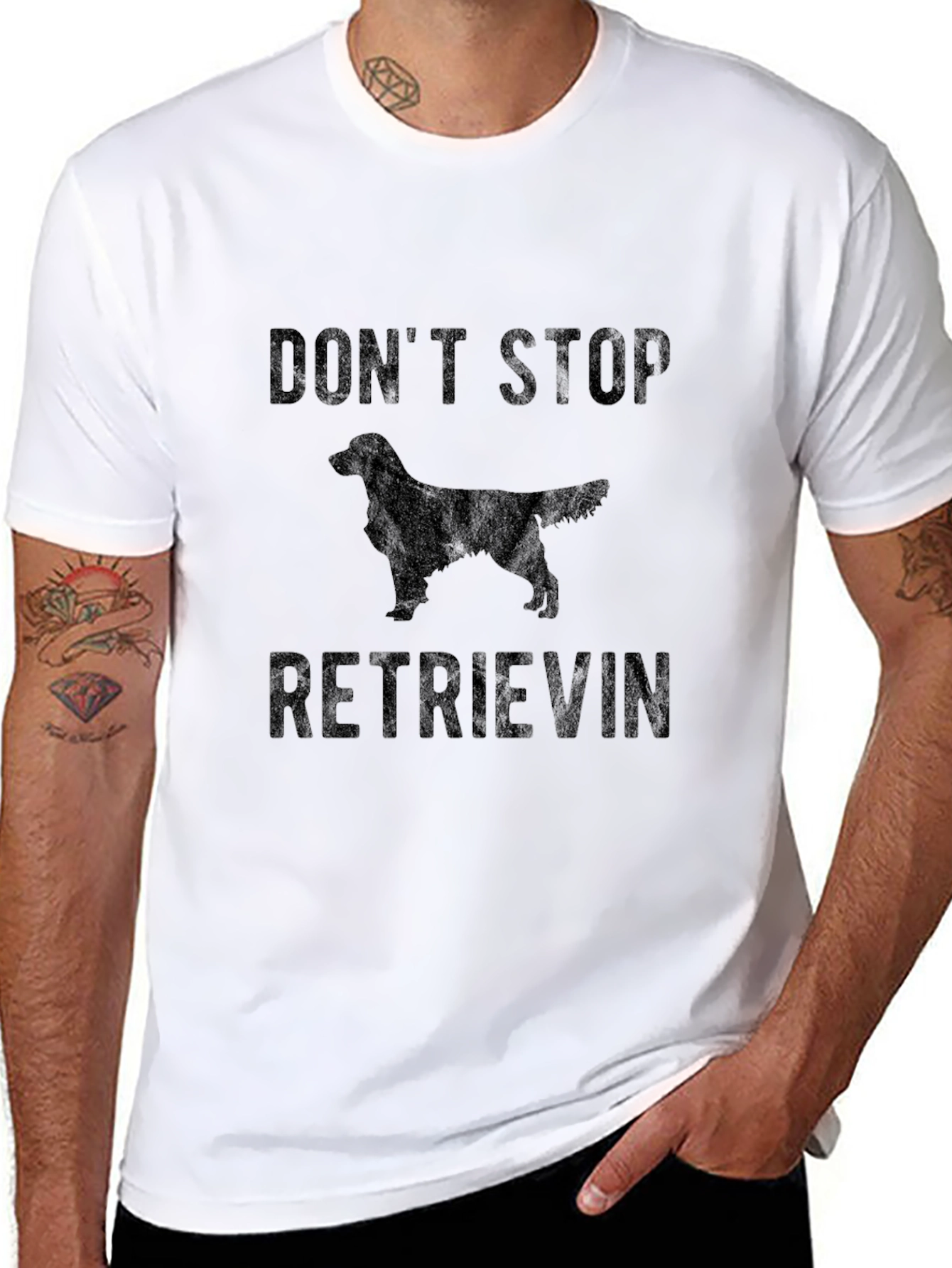 Dont Stop Retrievin Dog Graphic T-Shirt