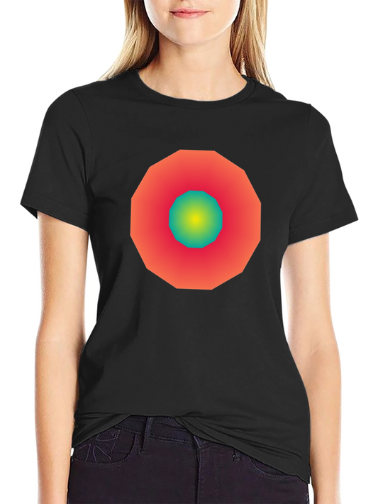 Geometric Gradient Tee - Modern Graphic Design Shirt