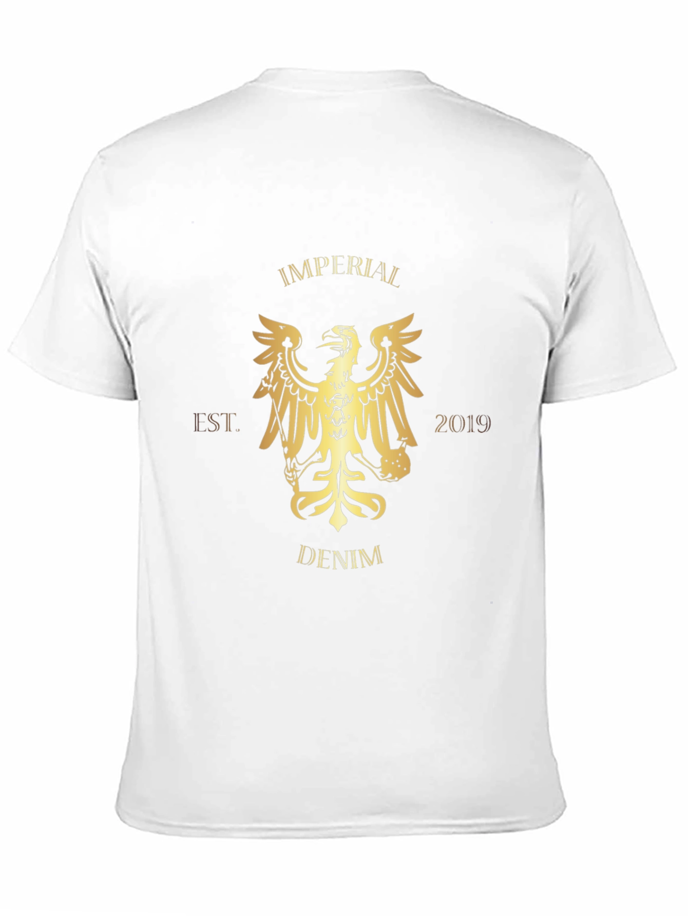 Imperial Denim T-Shirt - Graphic Print Black Tee