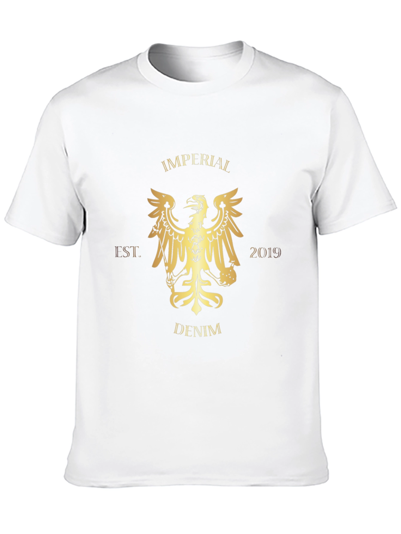 Imperial Denim T-Shirt - Graphic Print Black Tee