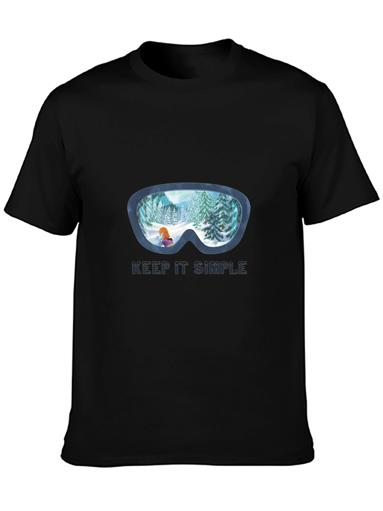 Keep It Simple Winter Ski Goggles T-Shirt