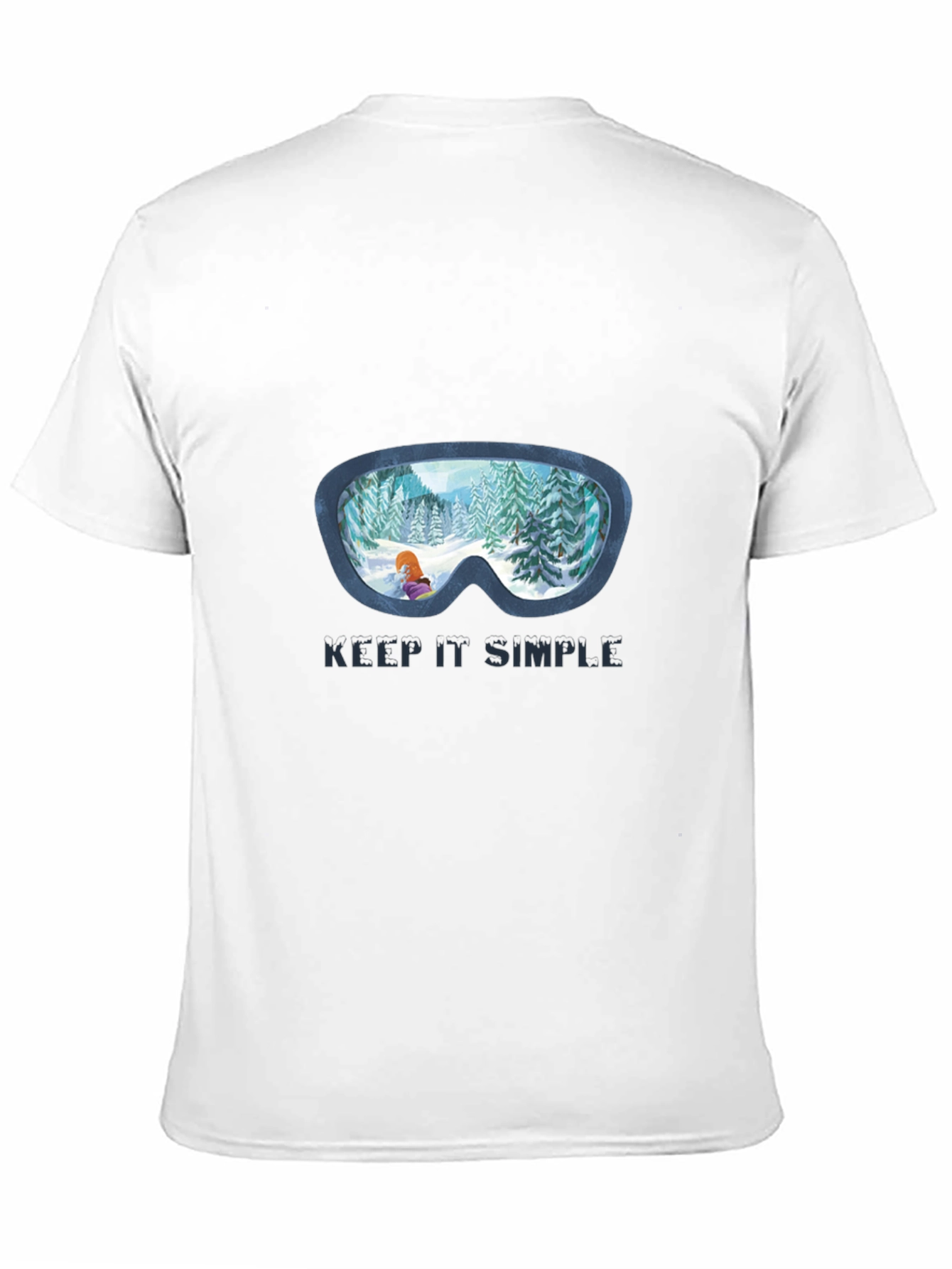 Keep It Simple Winter Ski Goggles T-Shirt