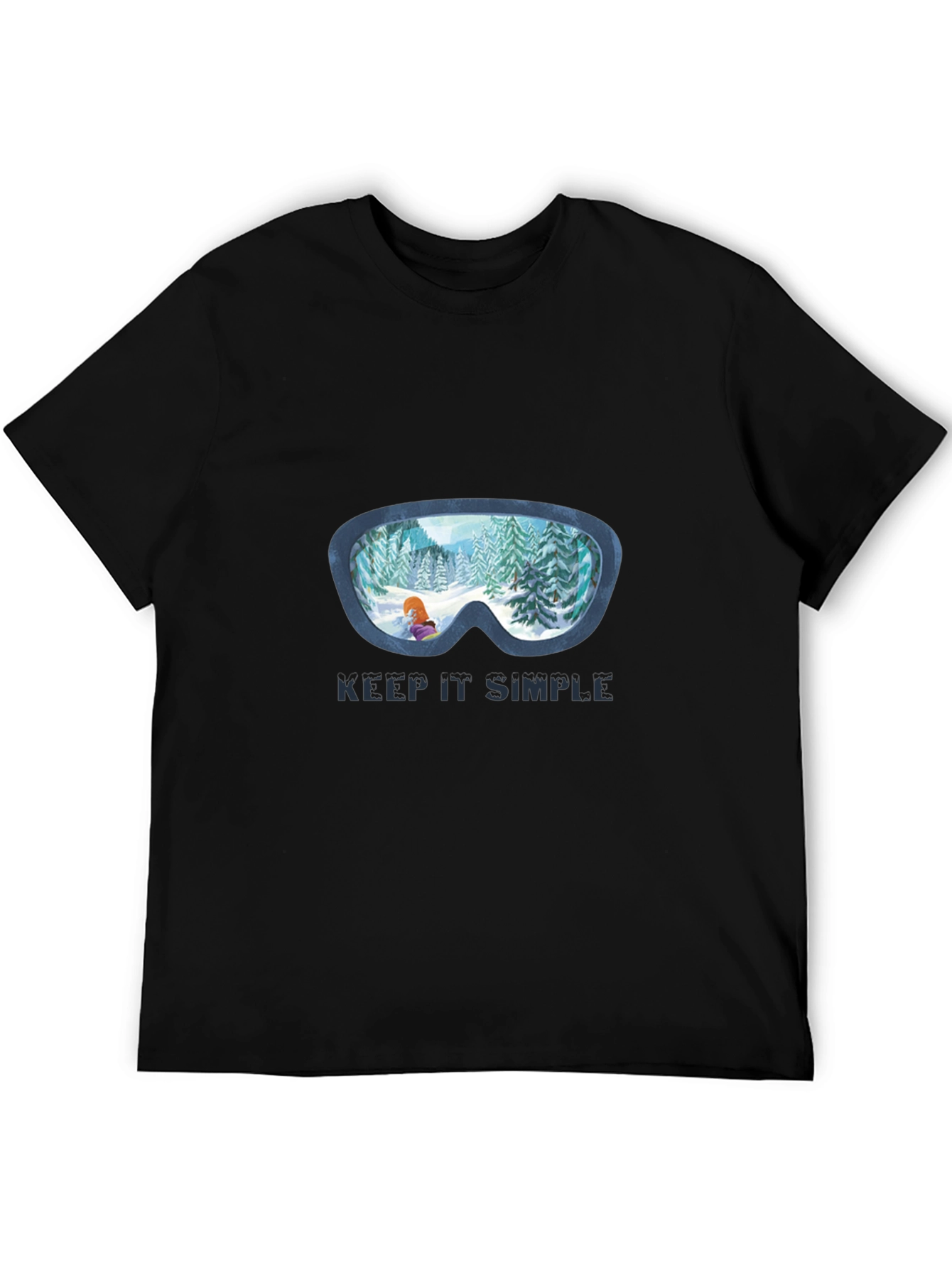 Keep It Simple Winter Ski Goggles T-Shirt