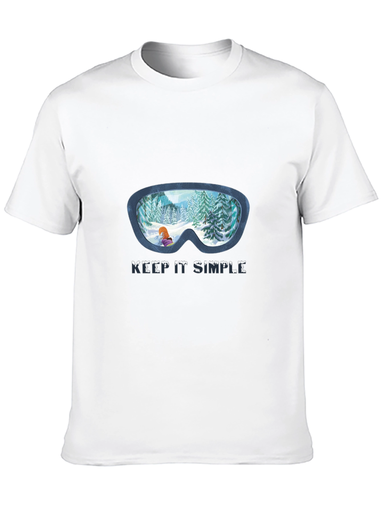 Keep It Simple Winter Ski Goggles T-Shirt