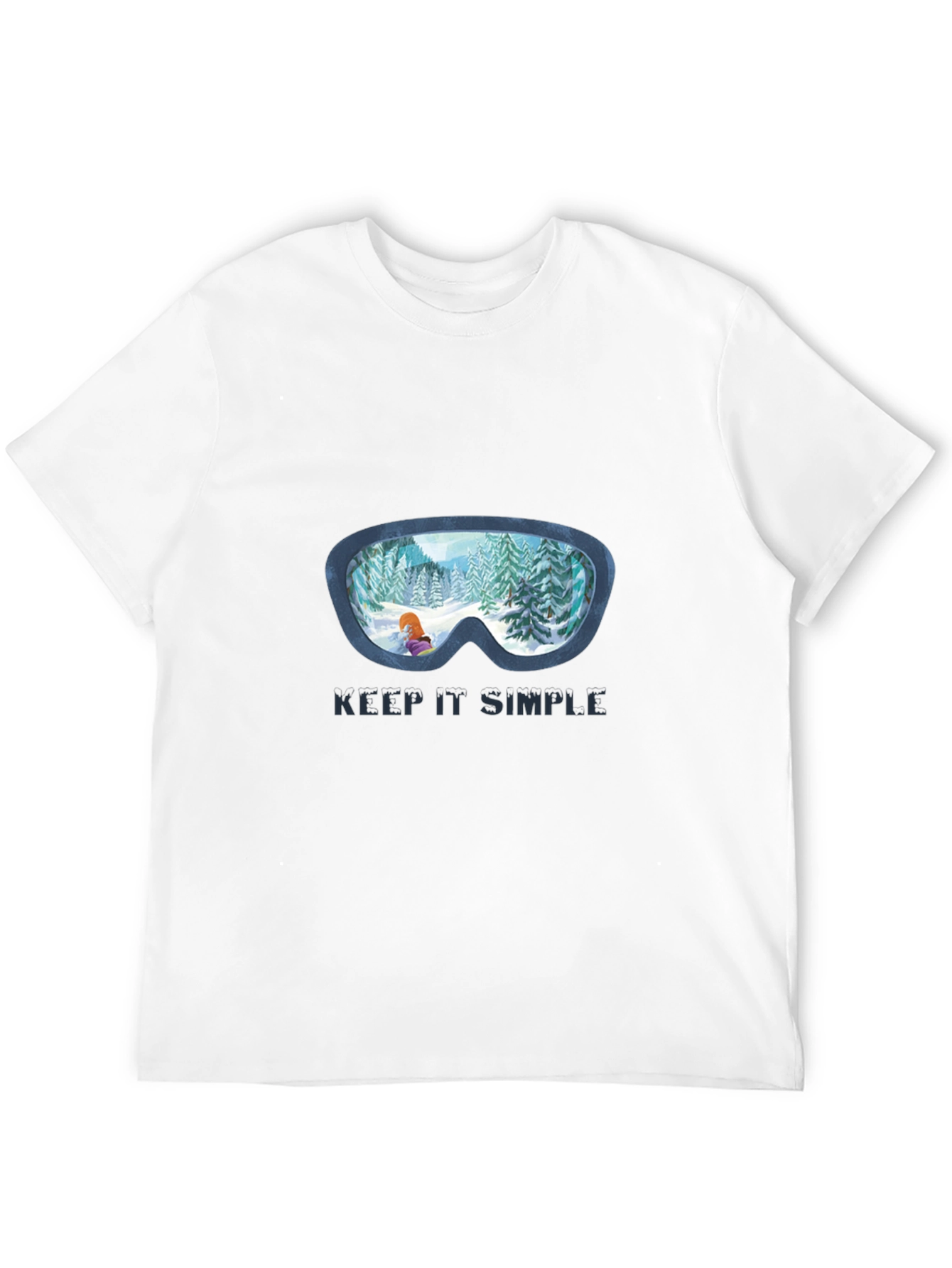 Keep It Simple Winter Ski Goggles T-Shirt