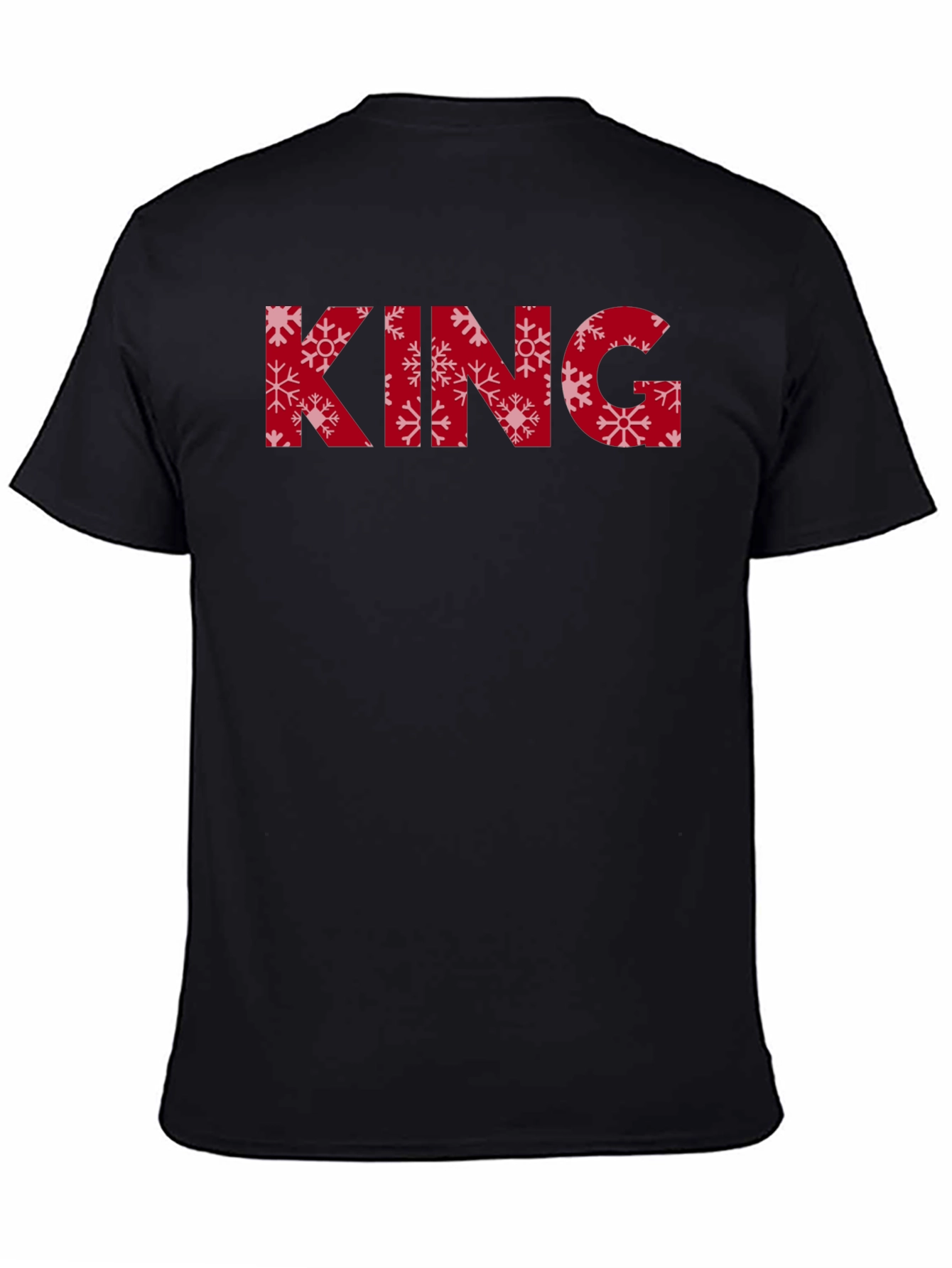 Snowflake King Black Tee