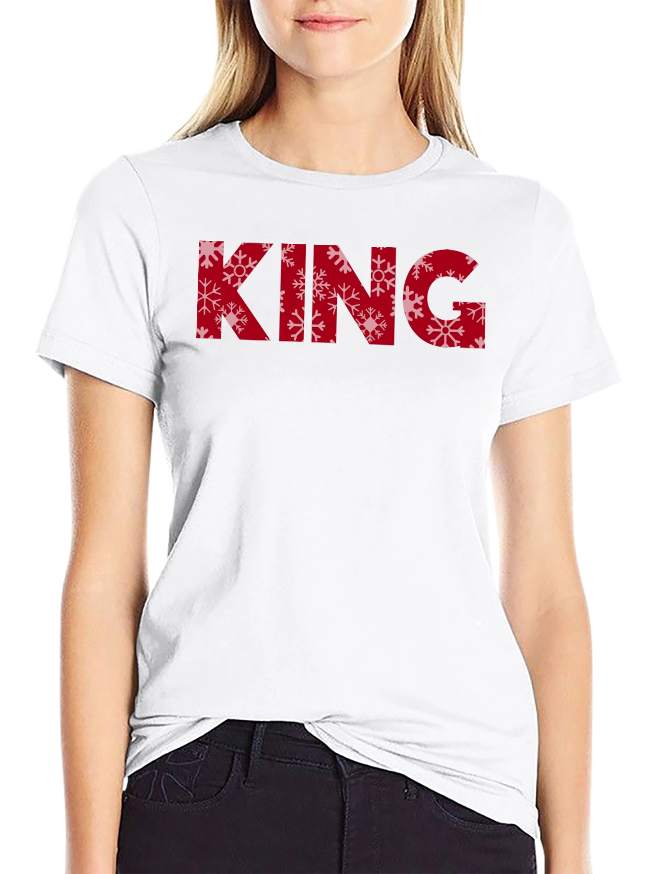 Snowflake King Black Tee