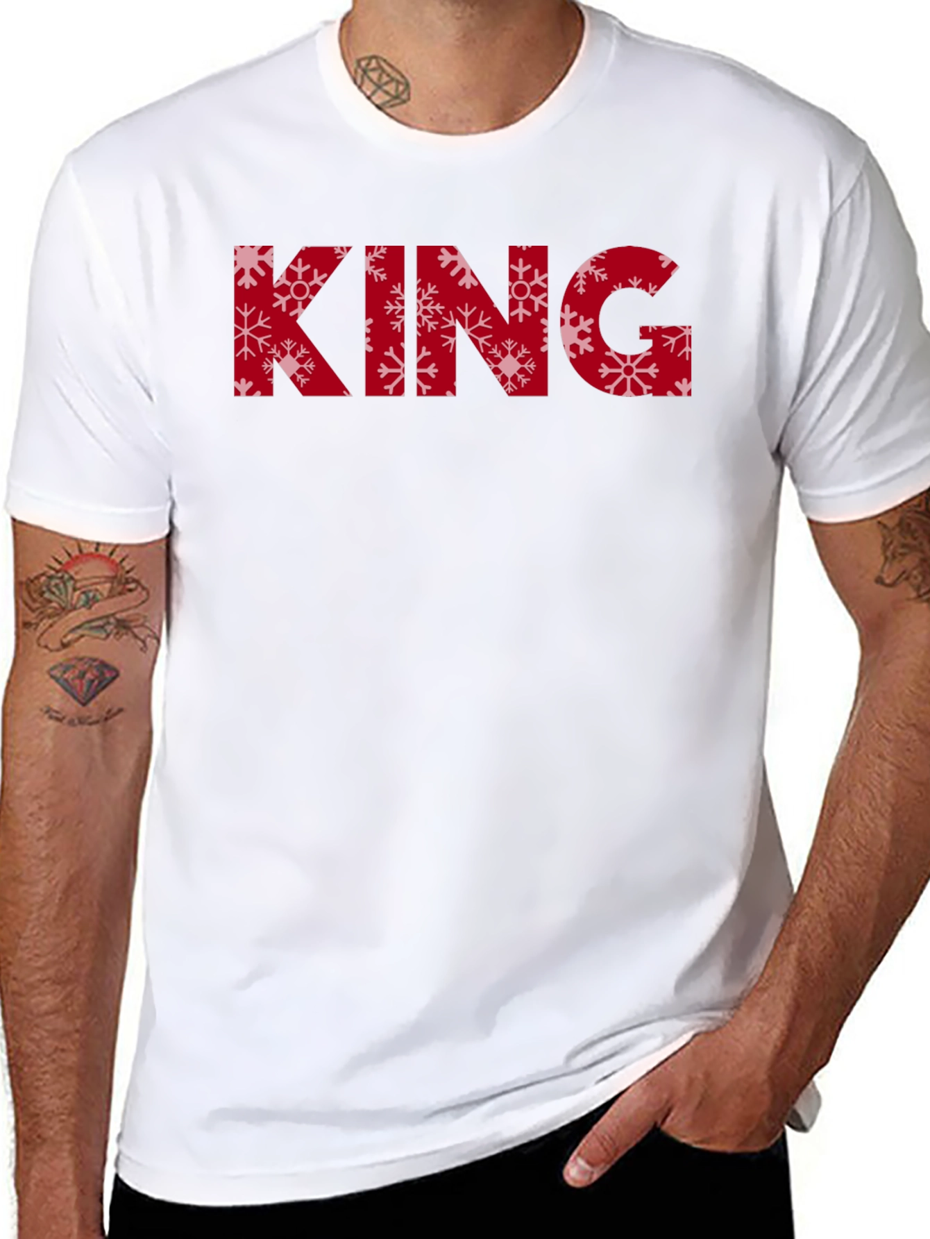 Snowflake King Black Tee