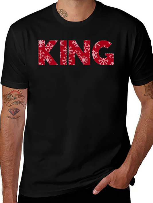 Snowflake King Black Tee