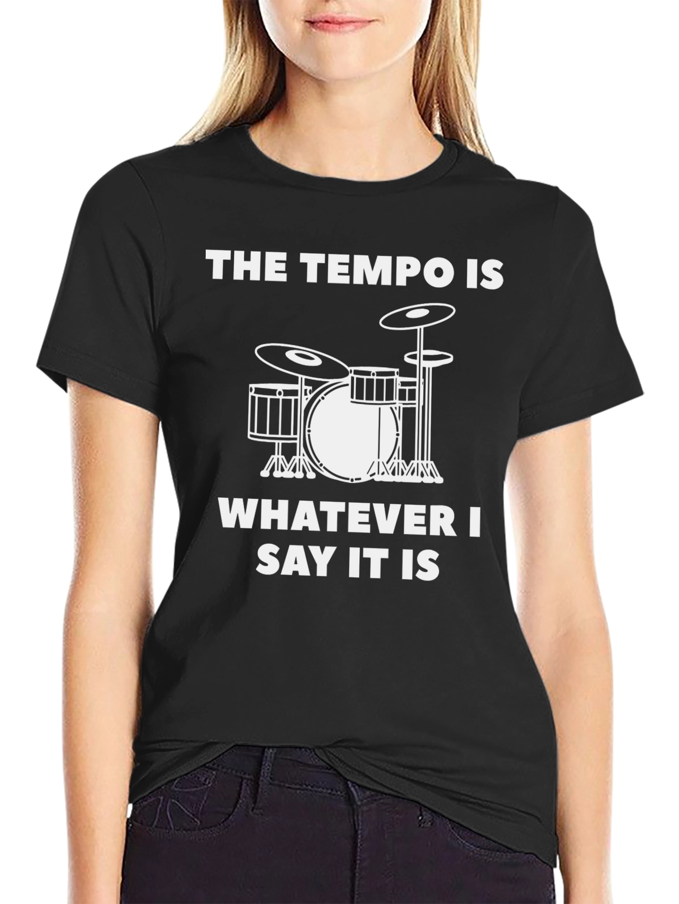 Tempo Drummer T-Shirt - Music Lover Tee