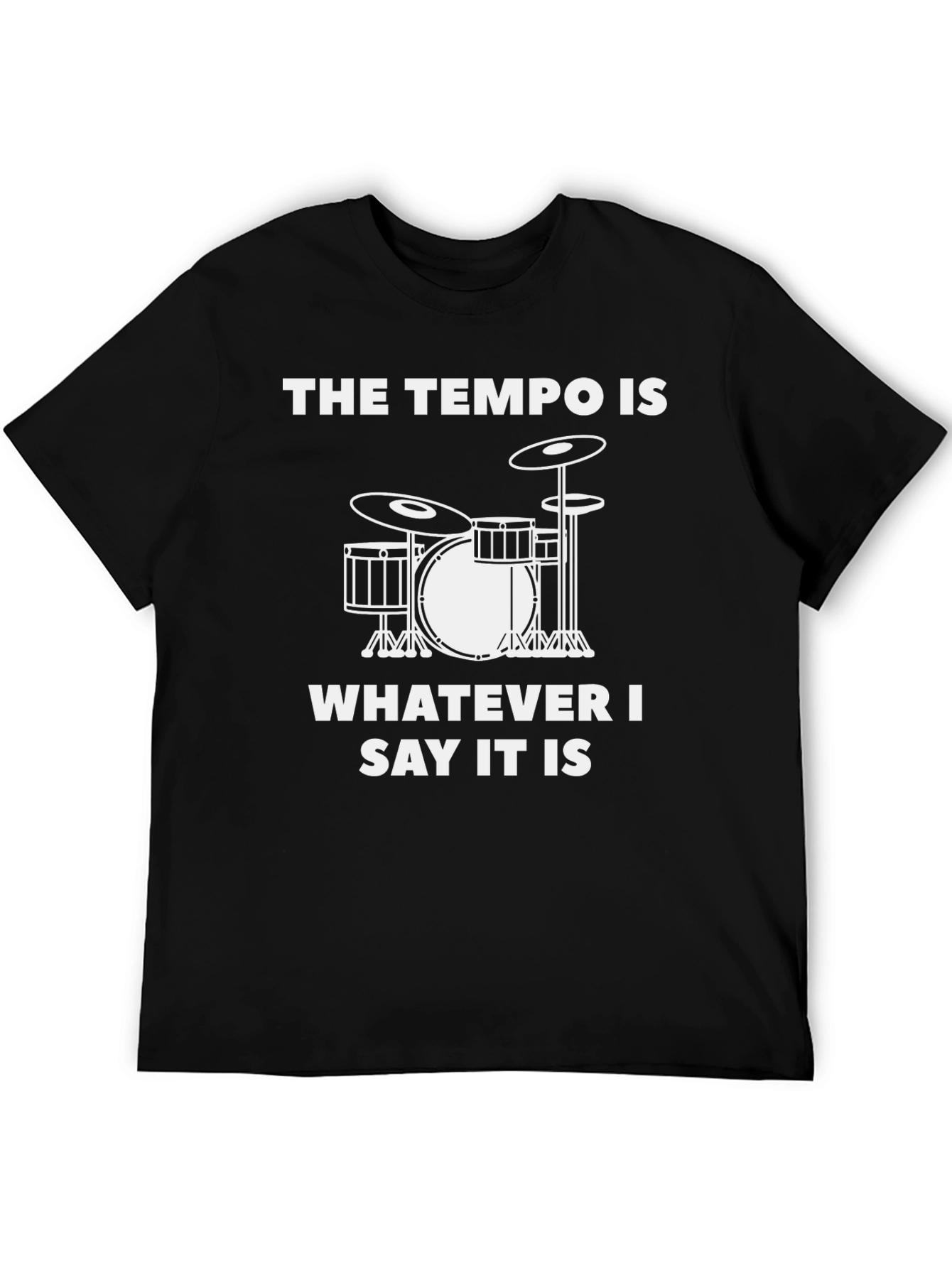 Tempo Drummer T-Shirt - Music Lover Tee