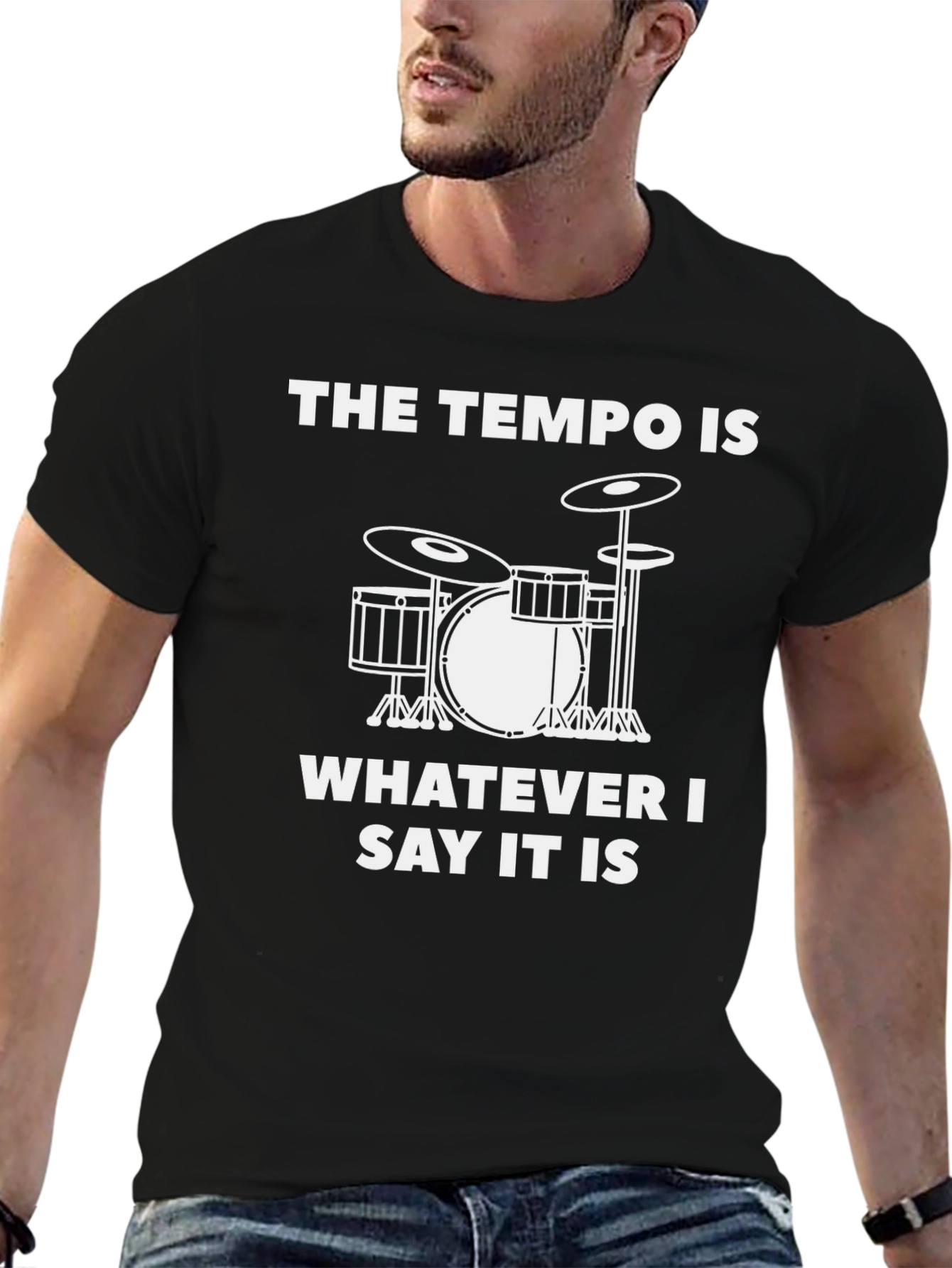 Tempo Drummer T-Shirt - Music Lover Tee
