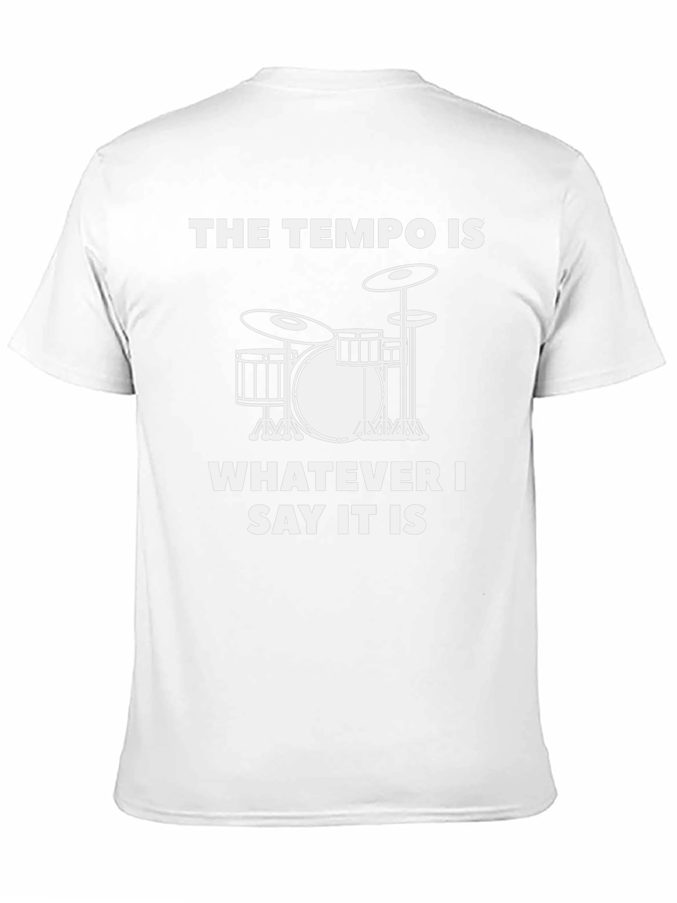 Tempo Drummer T-Shirt - Music Lover Tee