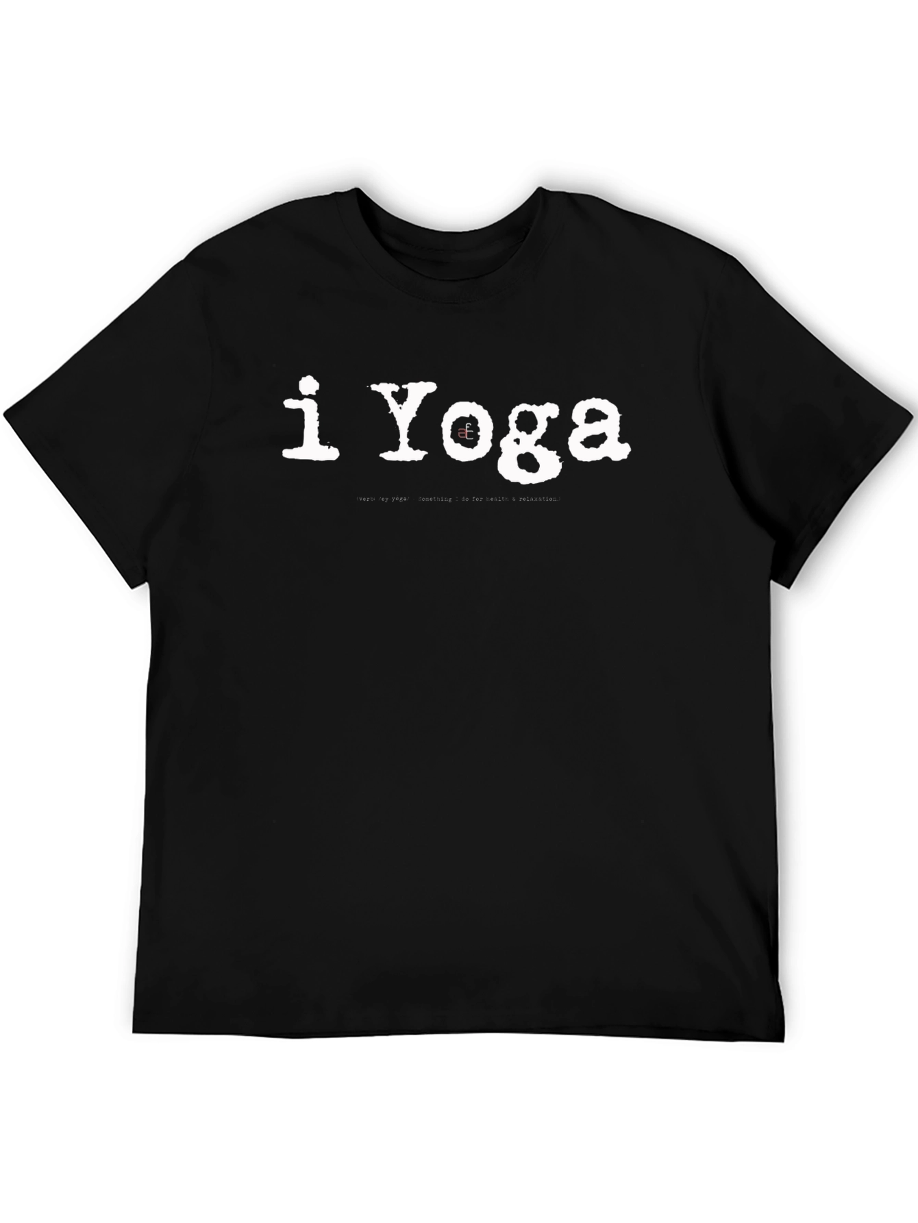 I Yoga T-Shirt - Black Cotton Tee