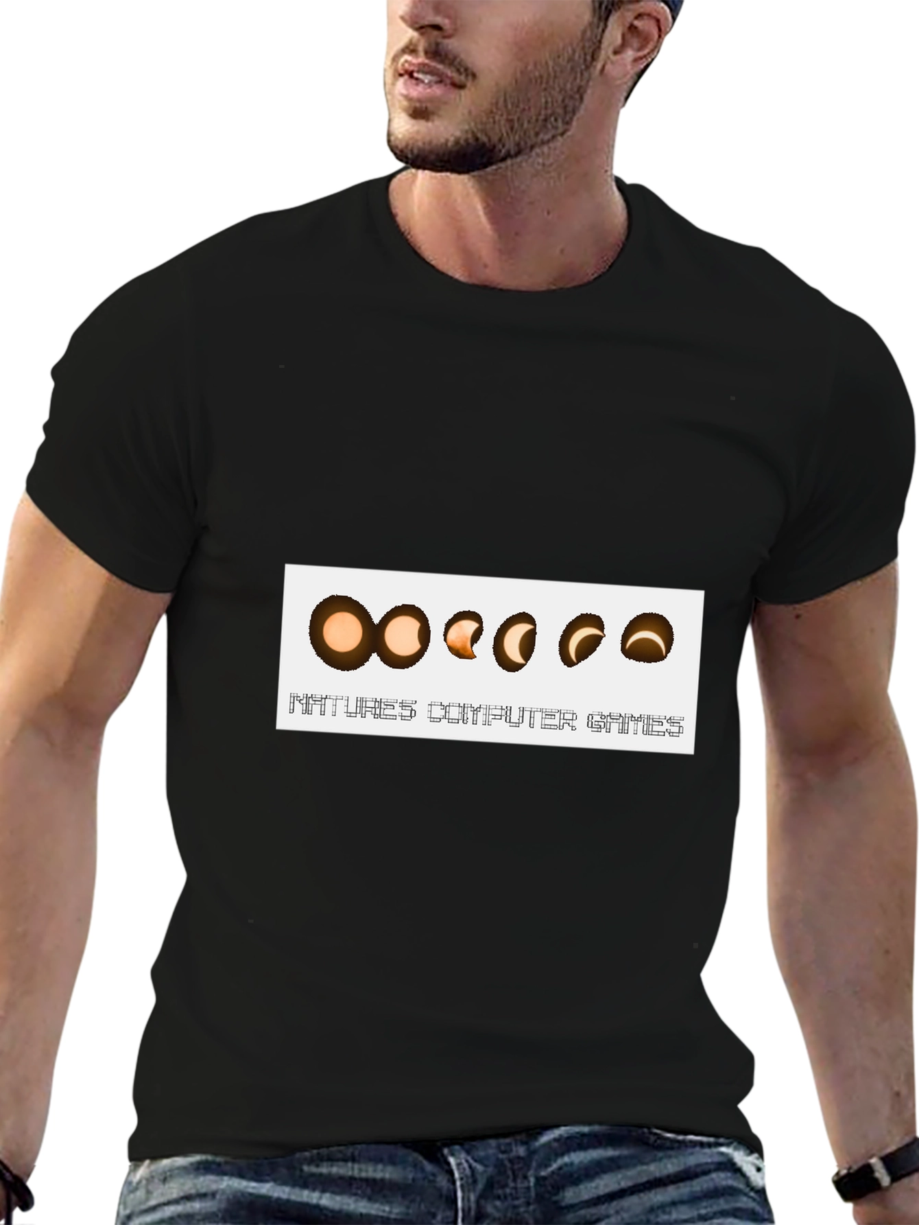 Natures Computer Games Black T-Shirt