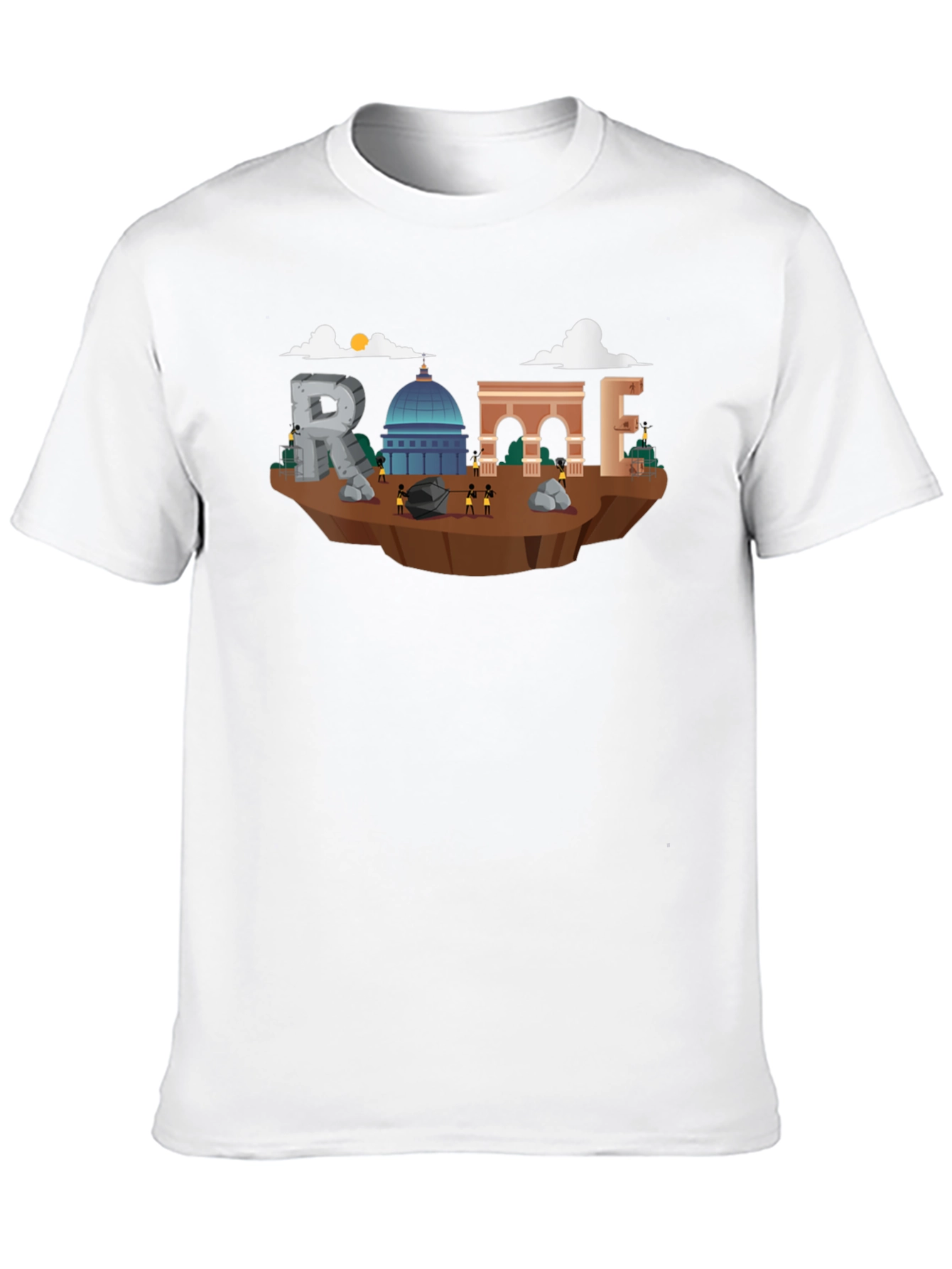 Rome Landmark Illustration T-Shirt