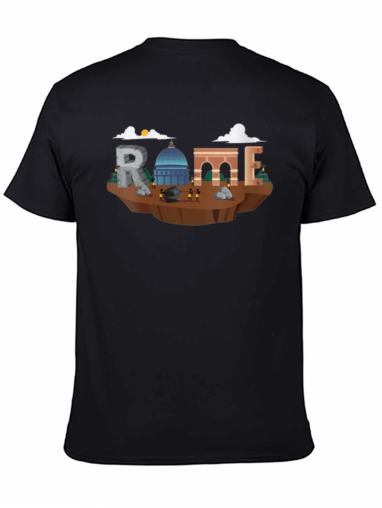Rome Landmark Illustration T-Shirt