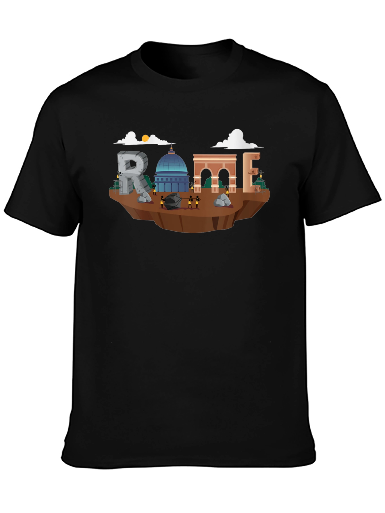 Rome Landmark Illustration T-Shirt