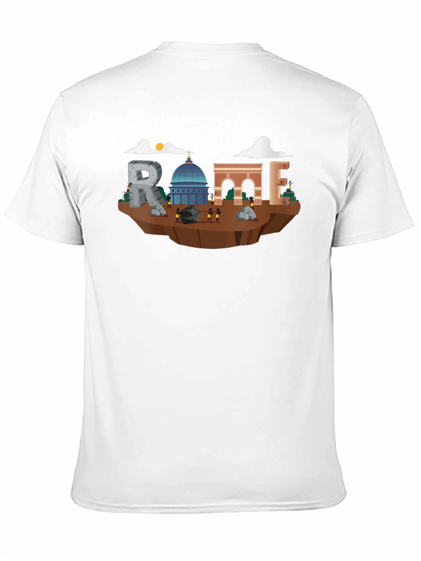 Rome Landmark Illustration T-Shirt