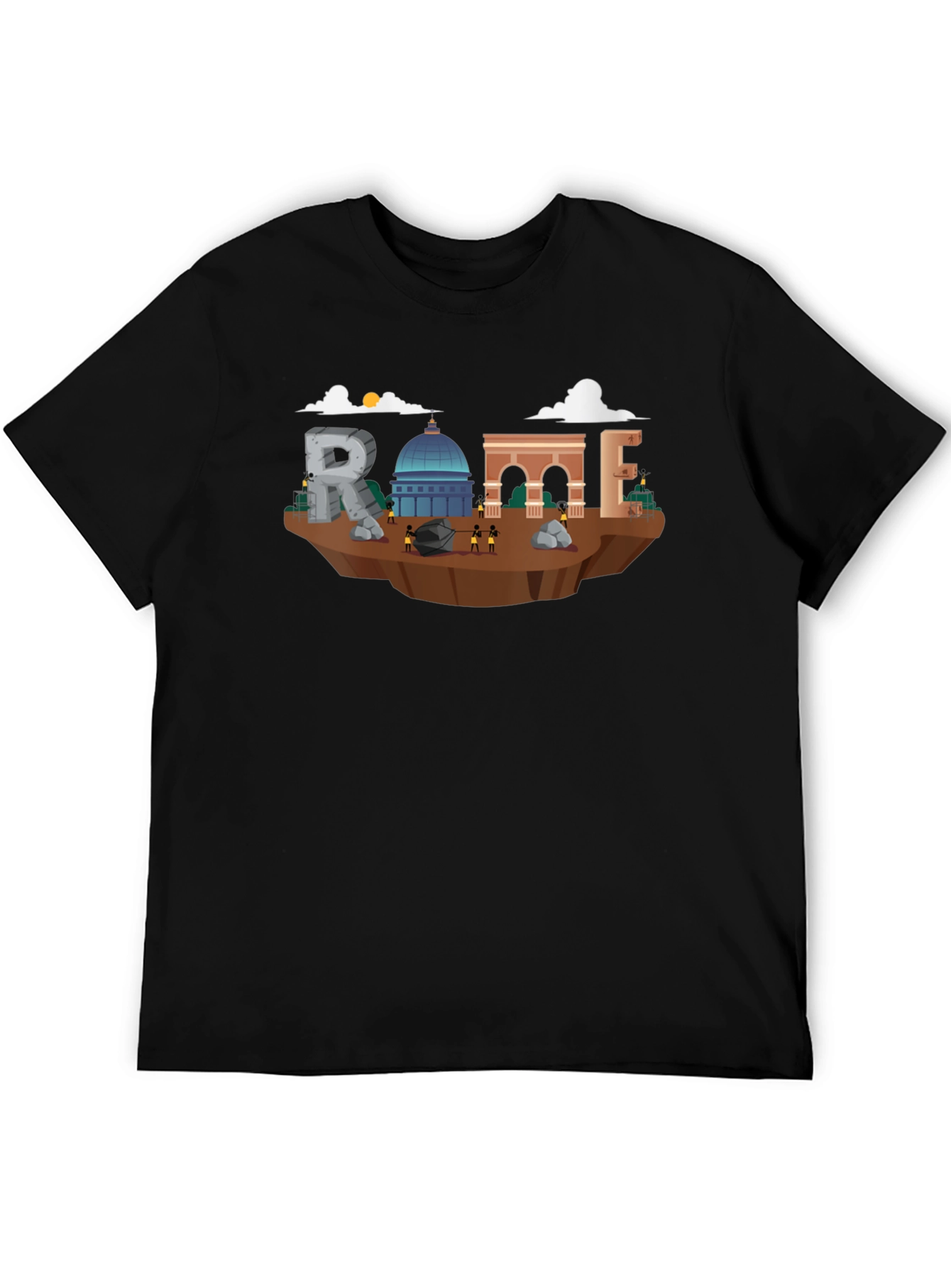 Rome Landmark Illustration T-Shirt