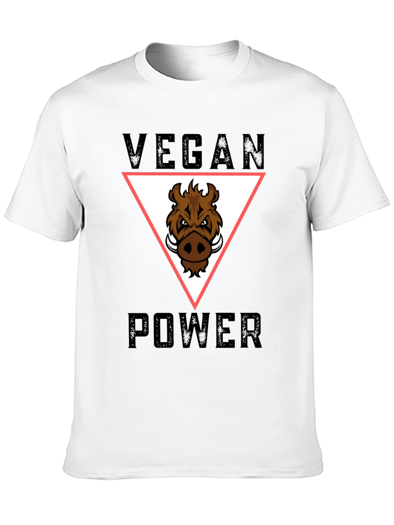 Vegan Power T-Shirt - Boar Graphic Tee